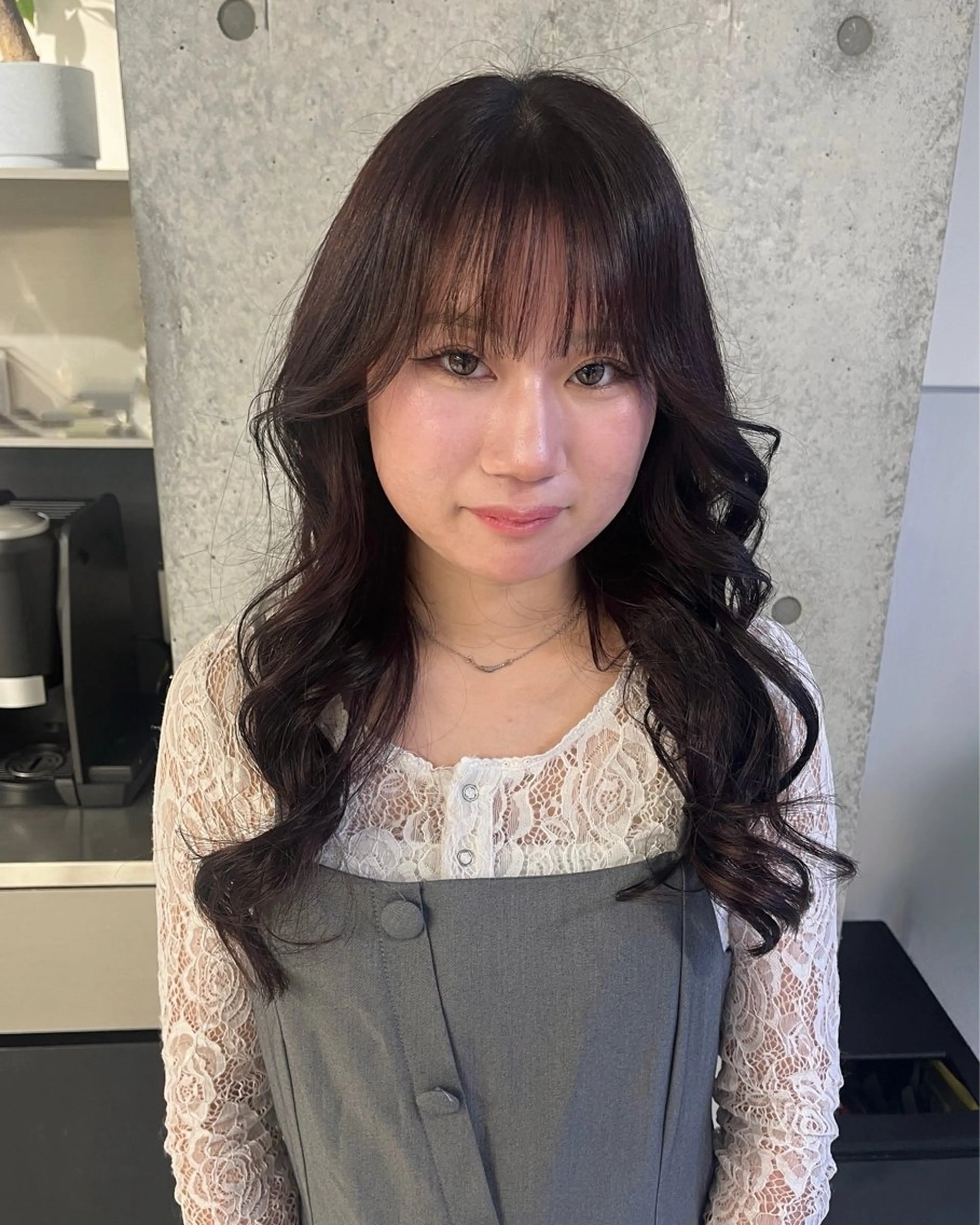 ロング カラー 髪質改善 ヘアカラー トリートメント 広香🪽ハイトーン/ レイヤー/ヘアセットのヘアスタイル