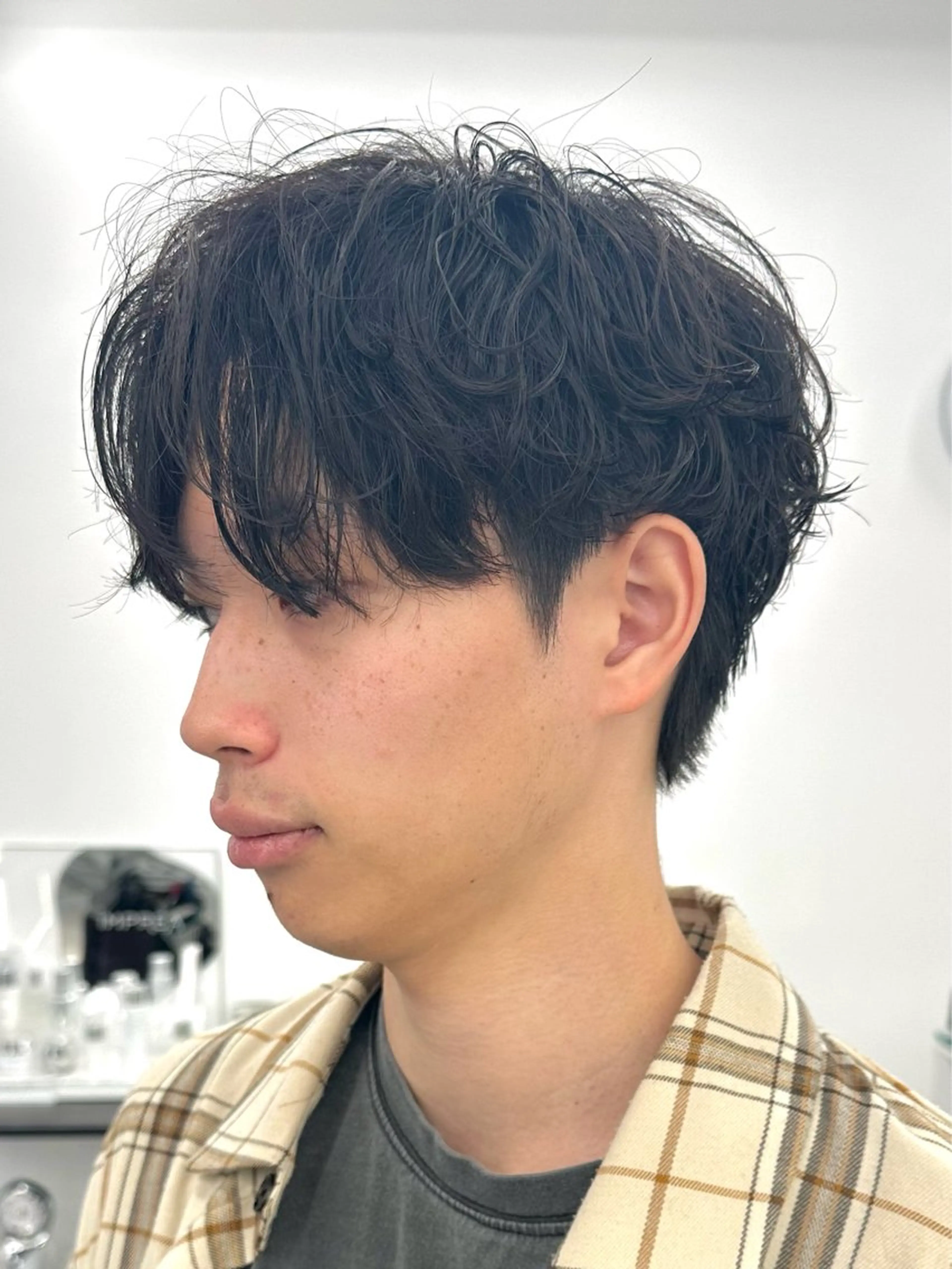 ショート パーマ メンズ Vir by browのヘアスタイル