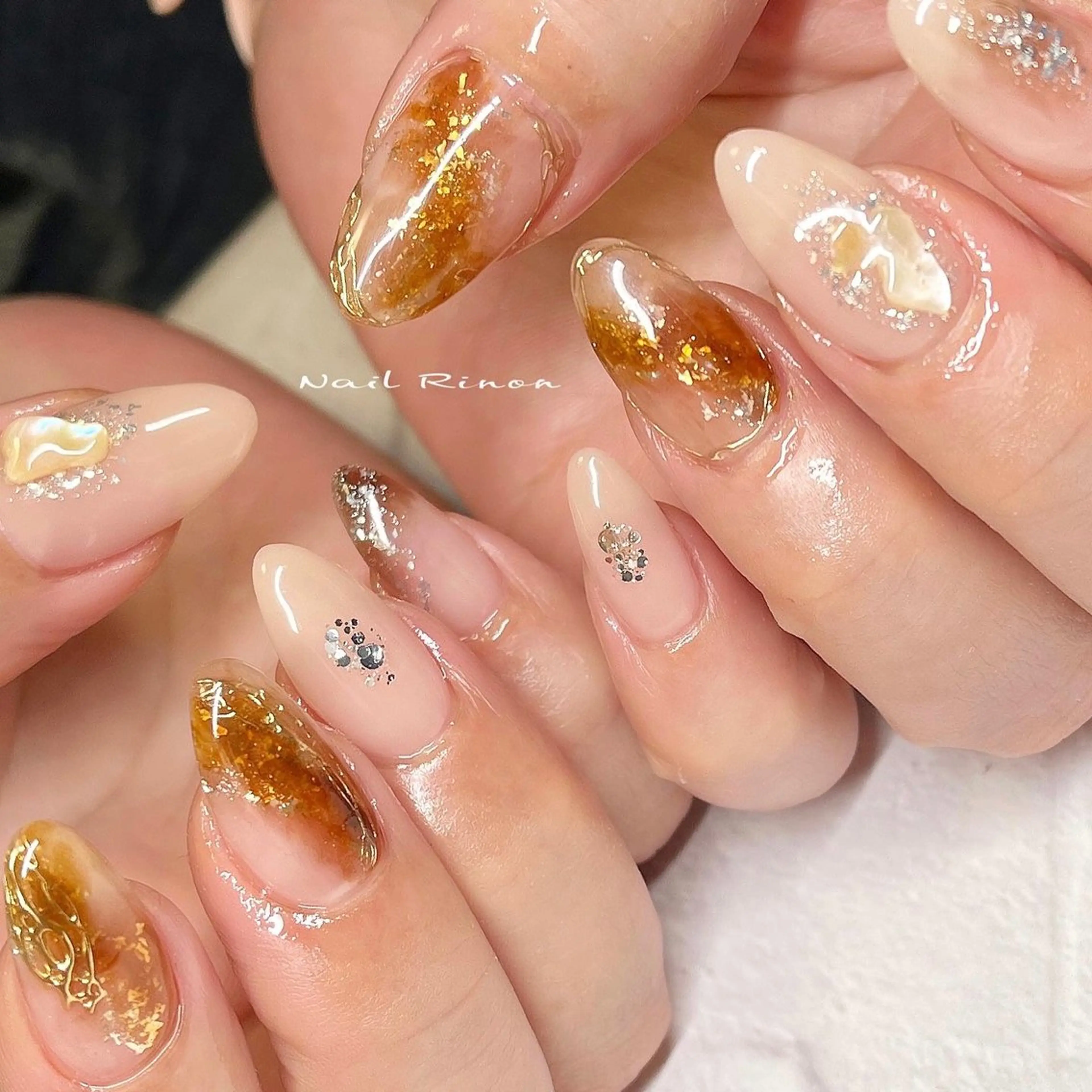 ネイル ニュアンスネイル ハンドネイル Nail Rinonのネイルデザイン