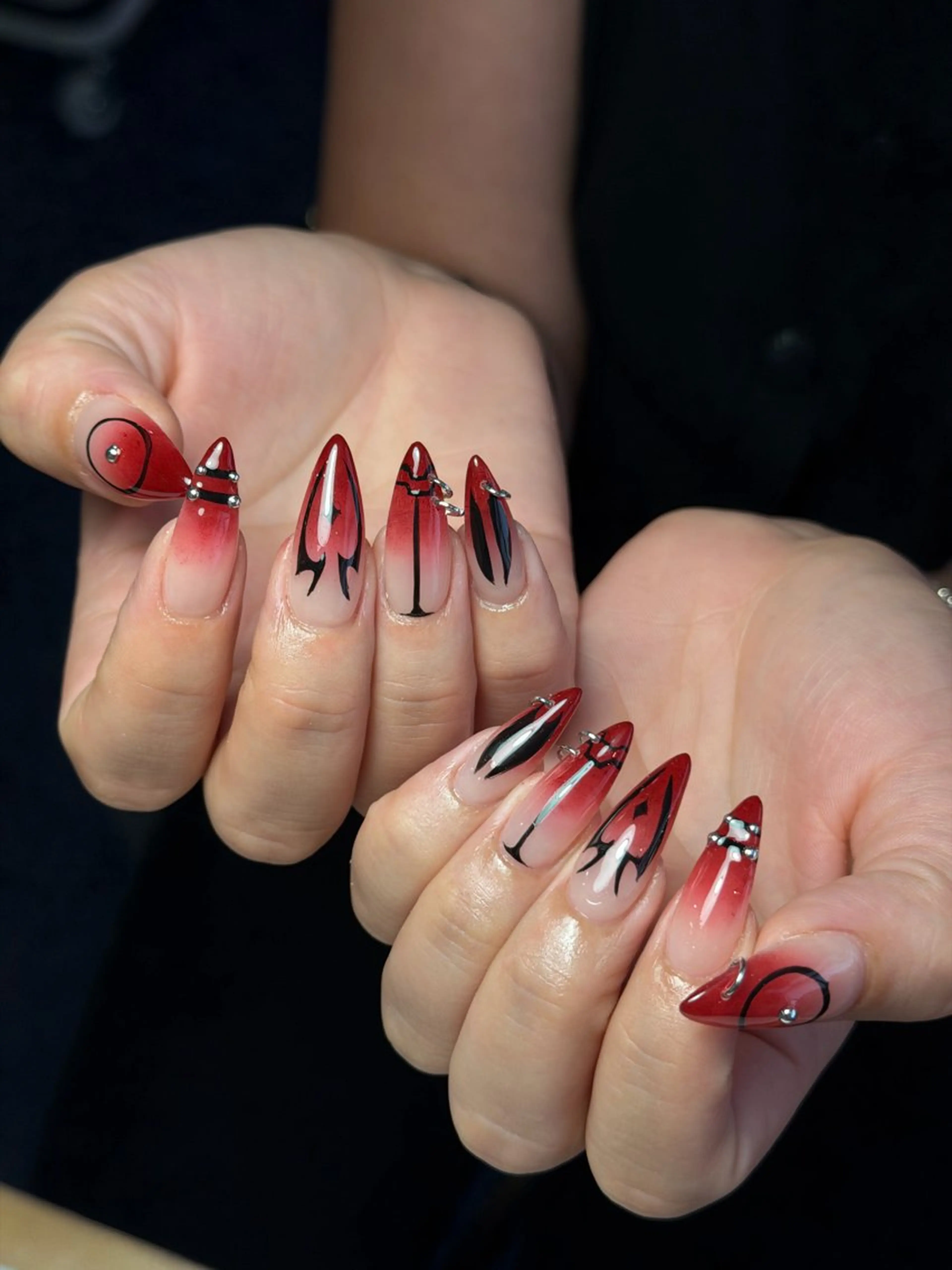 ネイル クリアネイル ジェルネイル 韓国ネイル ロングネイル 持ち込み ハンドネイル CoMo Nailのネイルデザイン