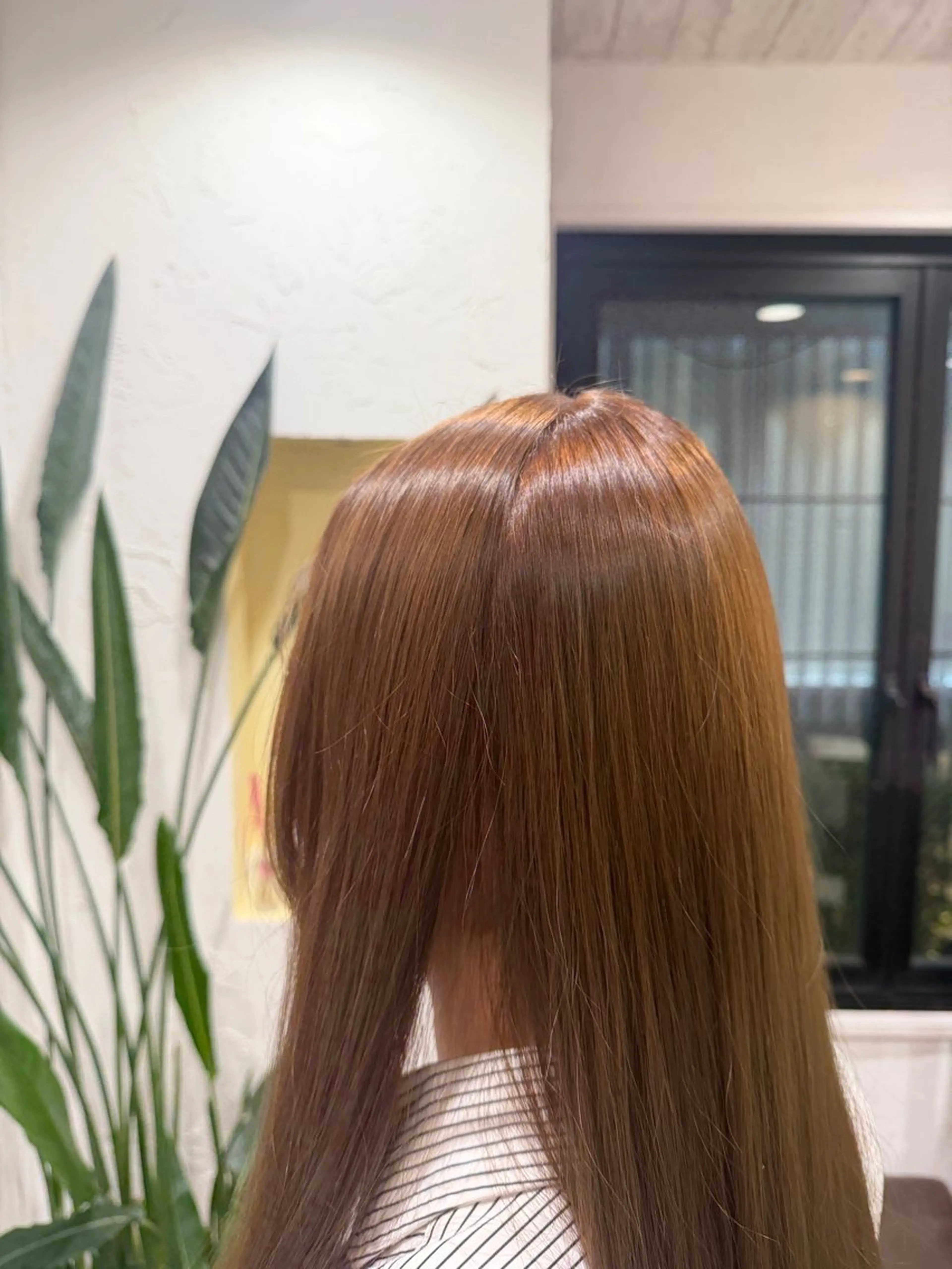 ロング 縮毛矯正 ヘアカラー 張替 凜のヘアスタイル