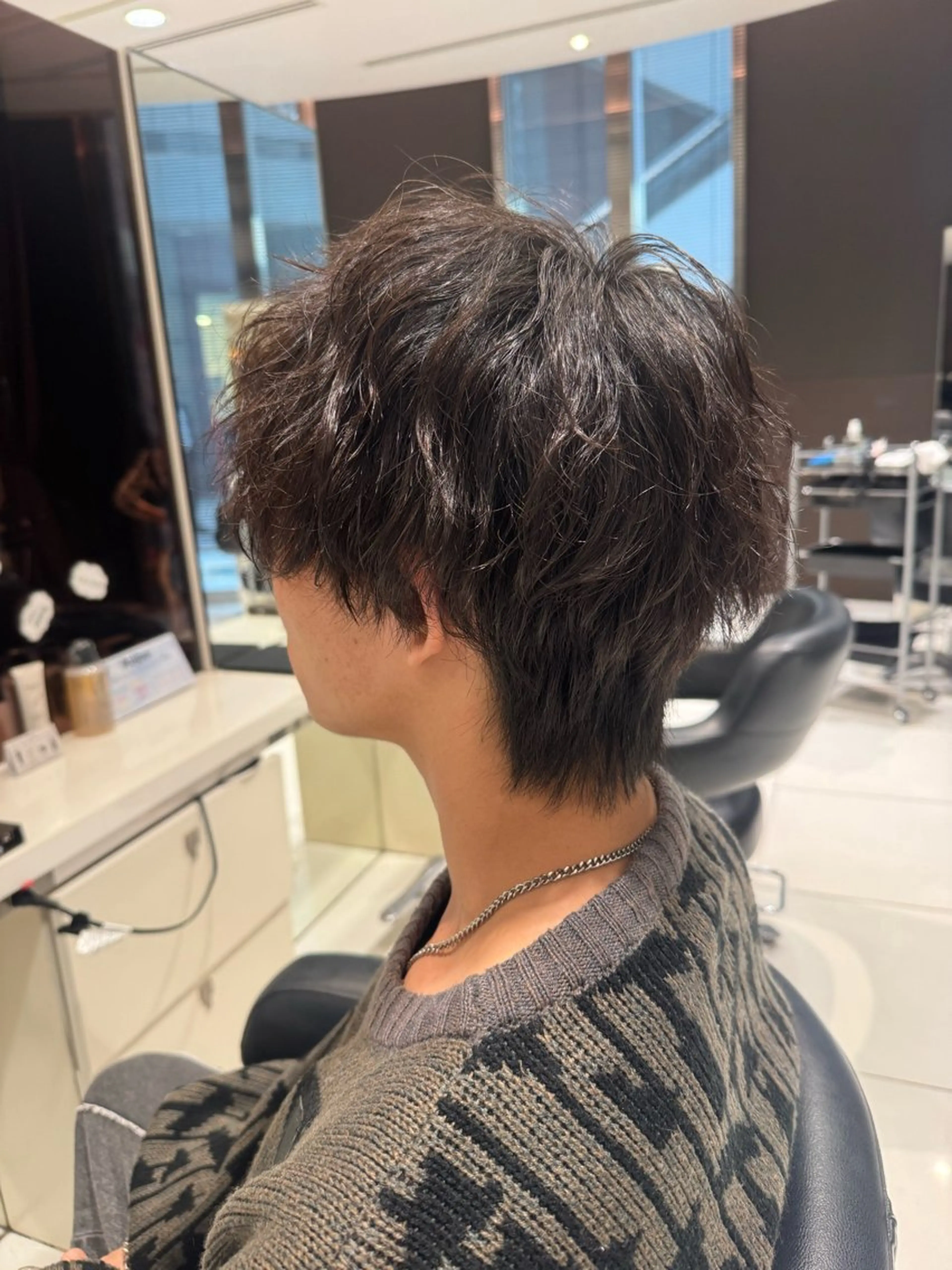 ミディアム パーマ メンズ カット パーマ AVANCE. annaのヘアスタイル