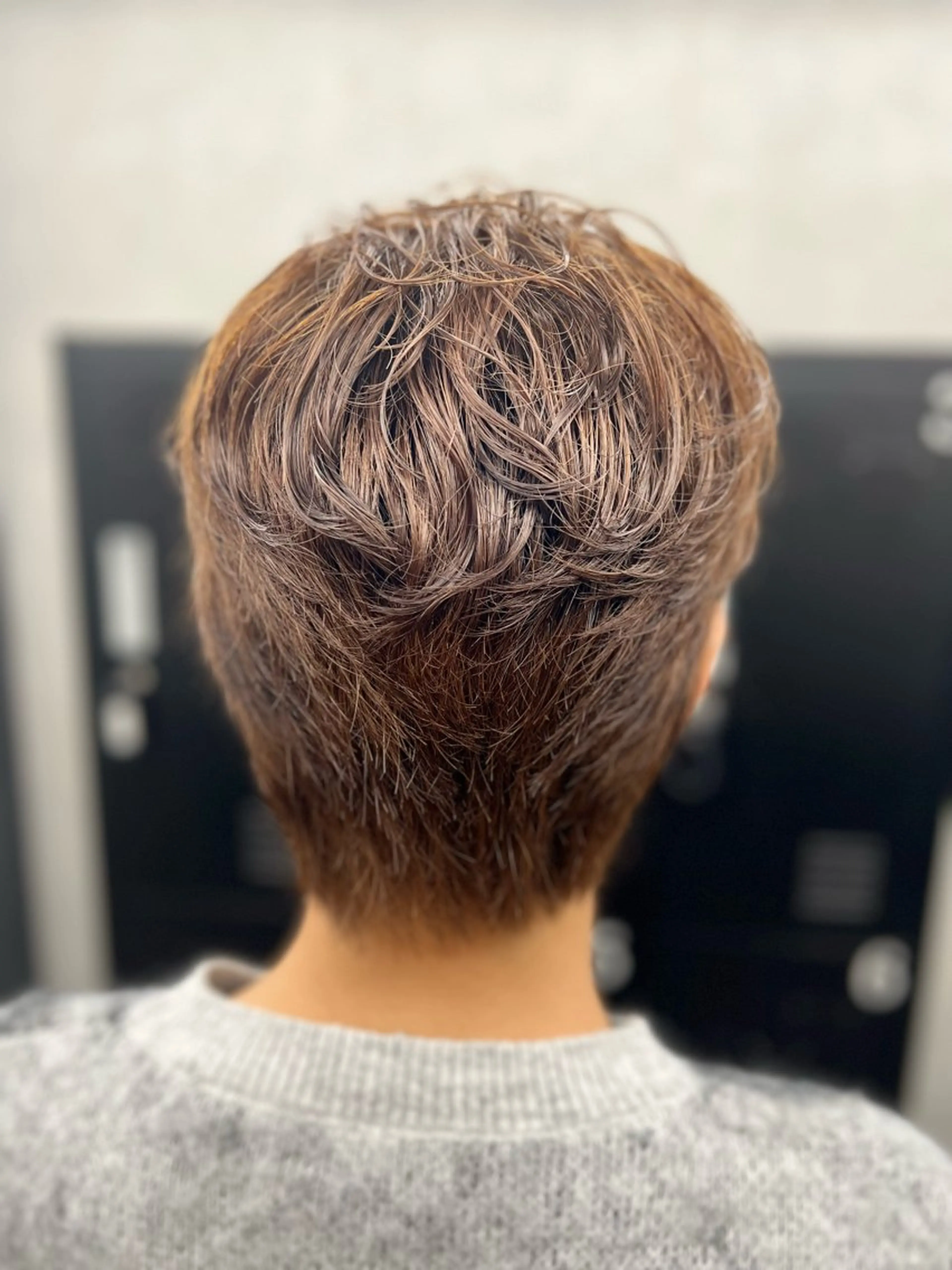 ショート パーマ カット パーマ 透明感カラー特化🫧 ADLLA.栗原🦋のヘアスタイル