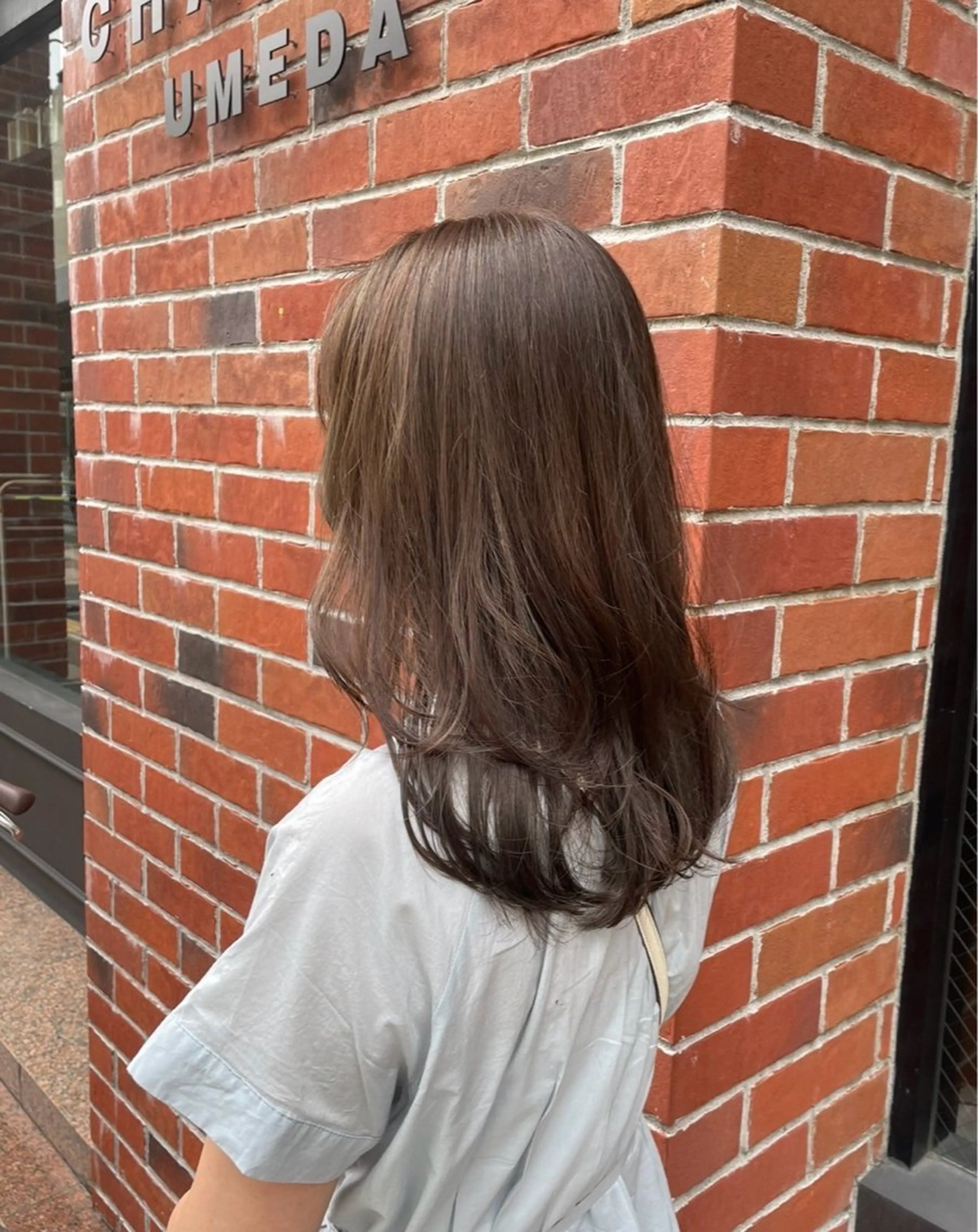 セミロング カット ヘアカラー トリートメント レイヤーカット/髪質 改善/鷲尾 駿のヘアスタイル