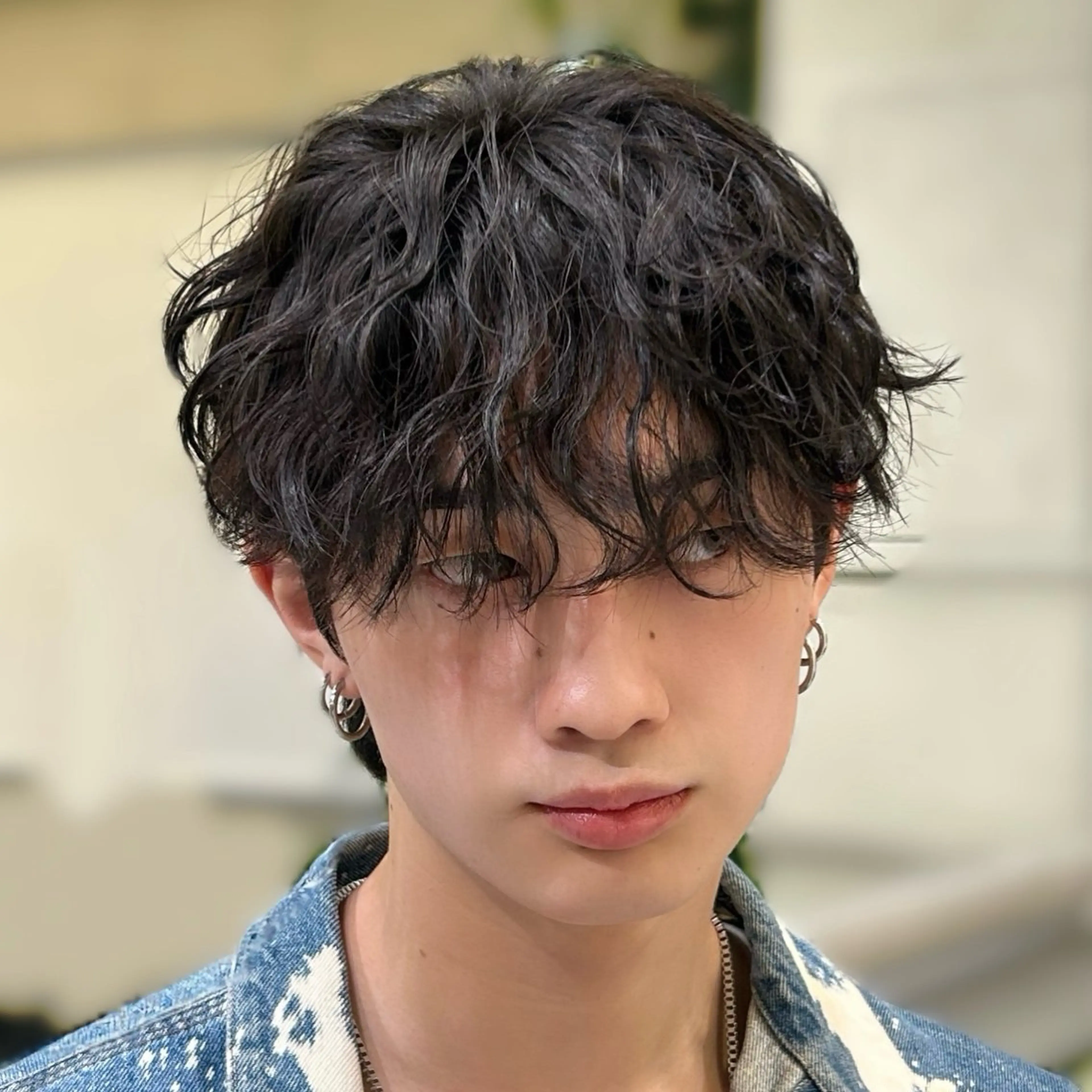 メンズ カット パーマ トリートメント 池袋/韓国メンズヘア ❤️💙軸丸みうのヘアスタイル