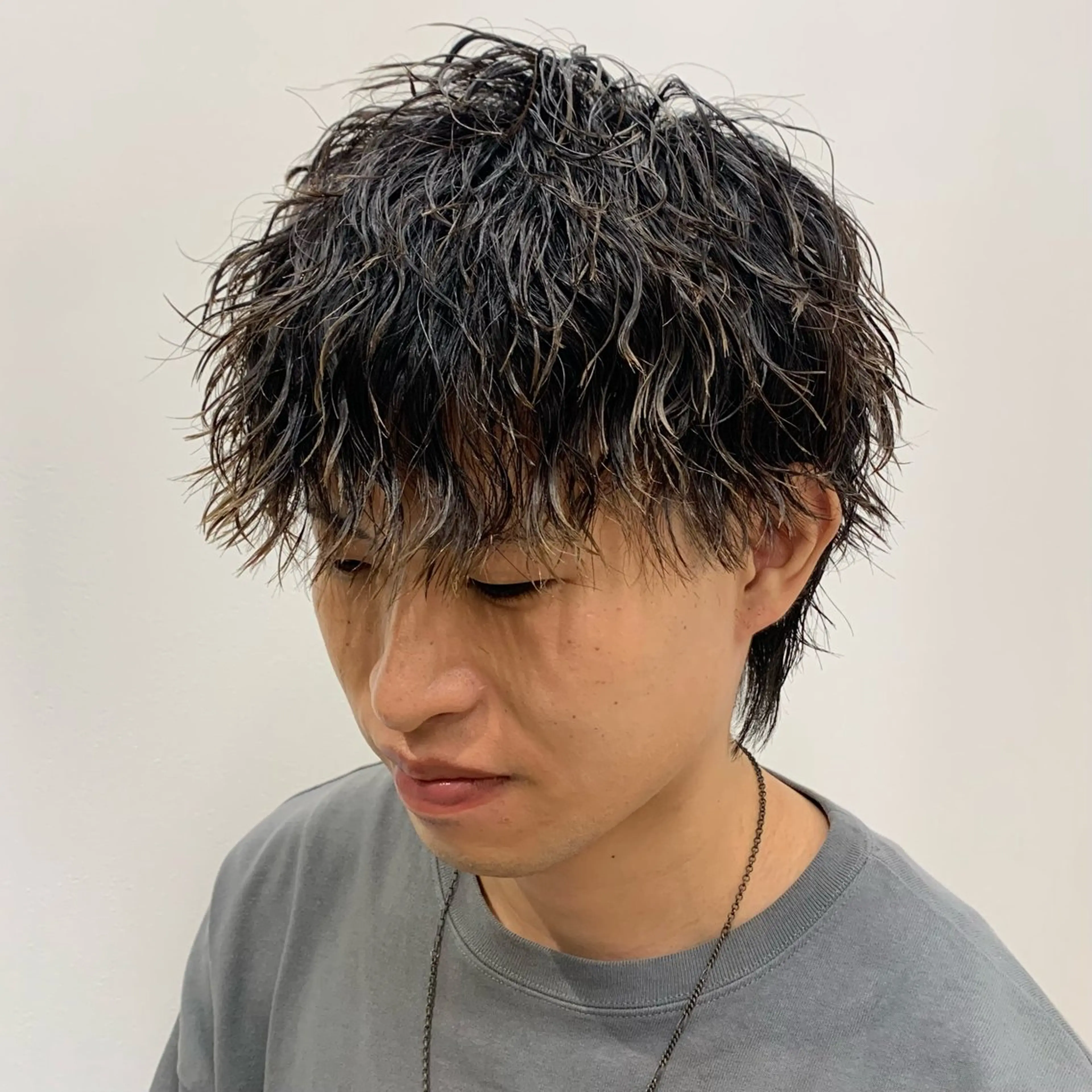 メンズ 北島 遥香🫧インナ ー /ベージュカラーのヘアスタイル