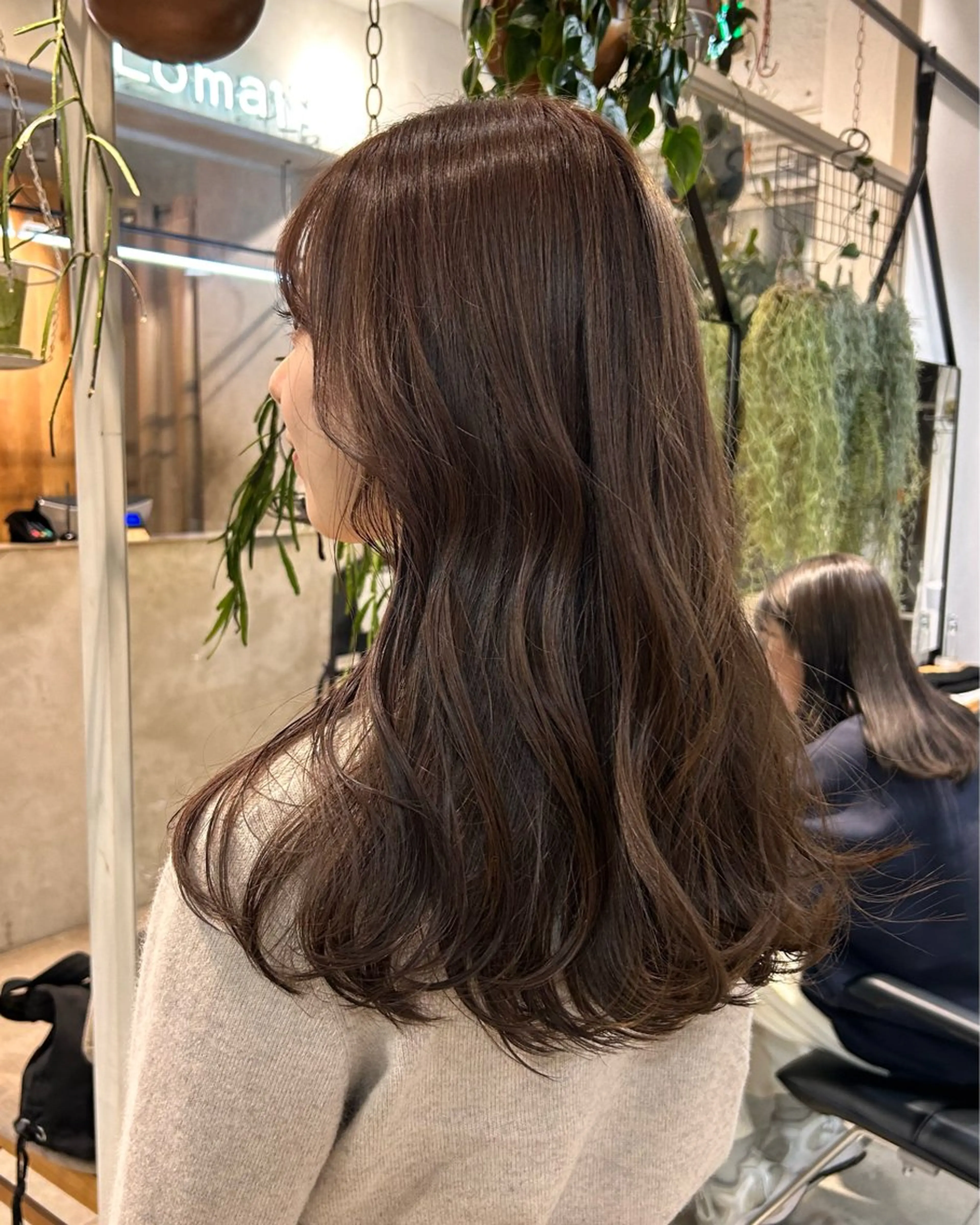 セミロング カラー ヘアカラー じゅわっと暖色カラー 🍊Moemiのヘアスタイル