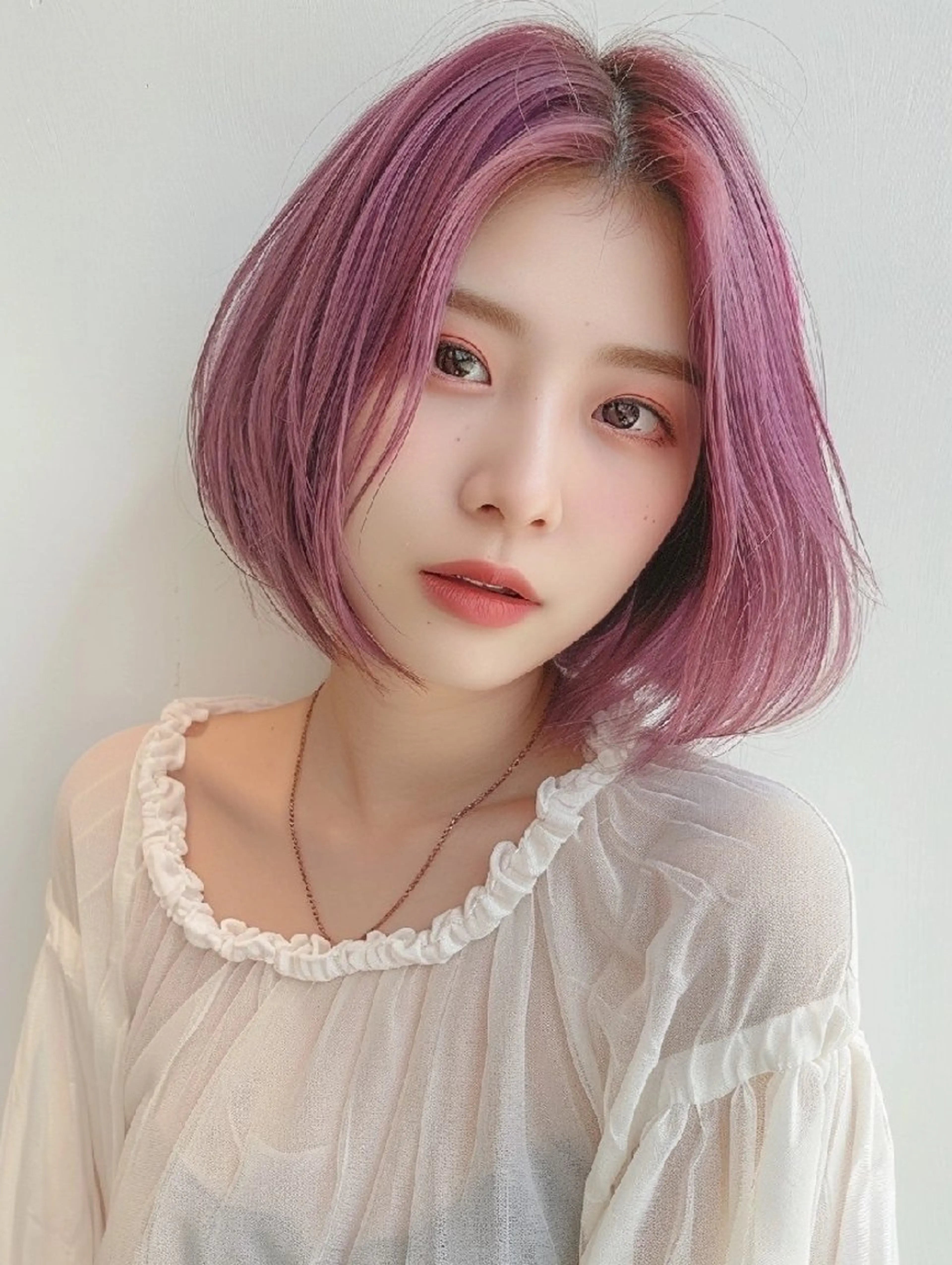 カラー ヘアカラー トリートメント 束感まつぱ🫧 なつき🫧のマツエク・マツパデザイン