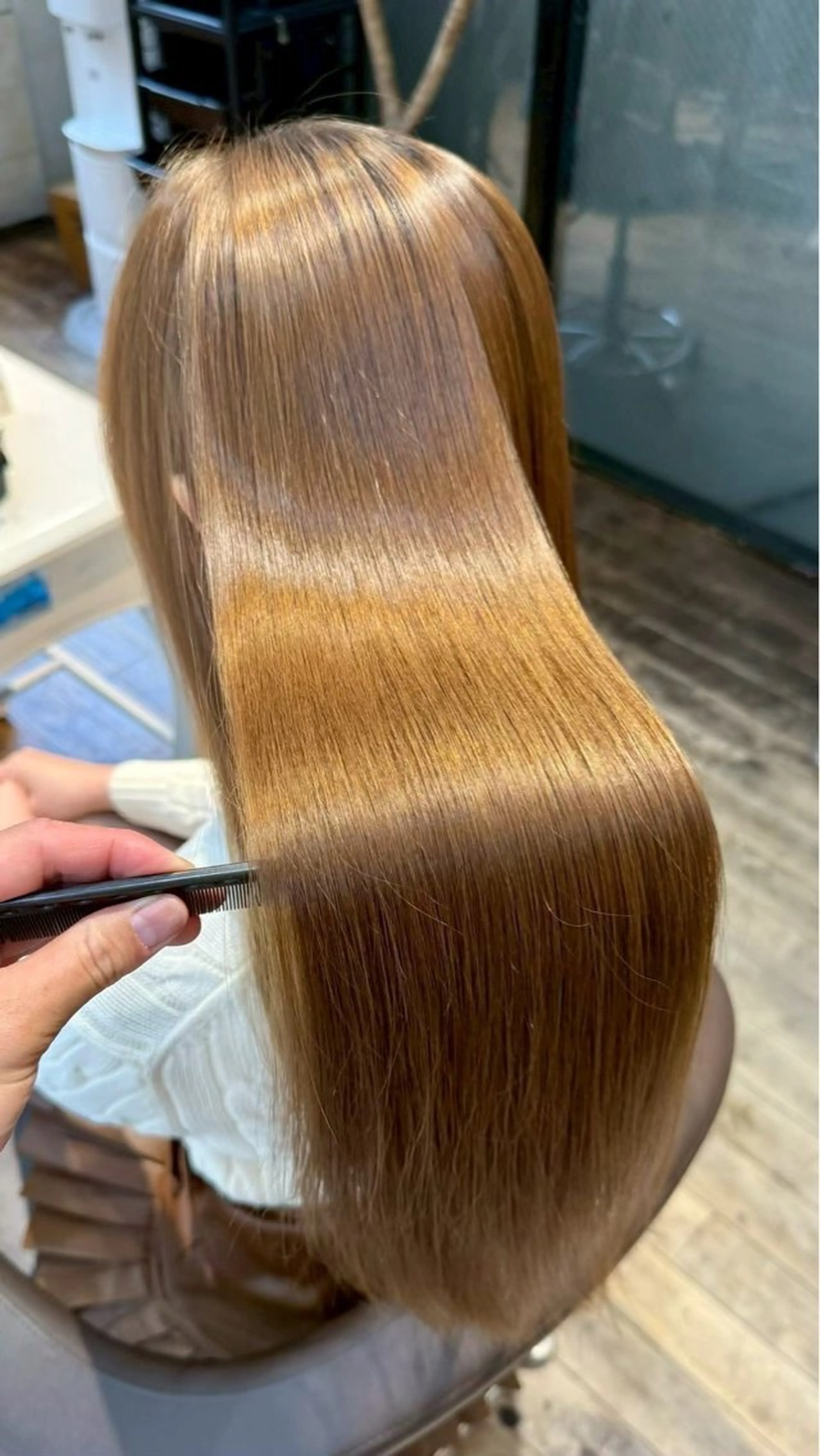 ロング ヘアアレンジ 縮毛矯正 今野 惺虎のヘアスタイル