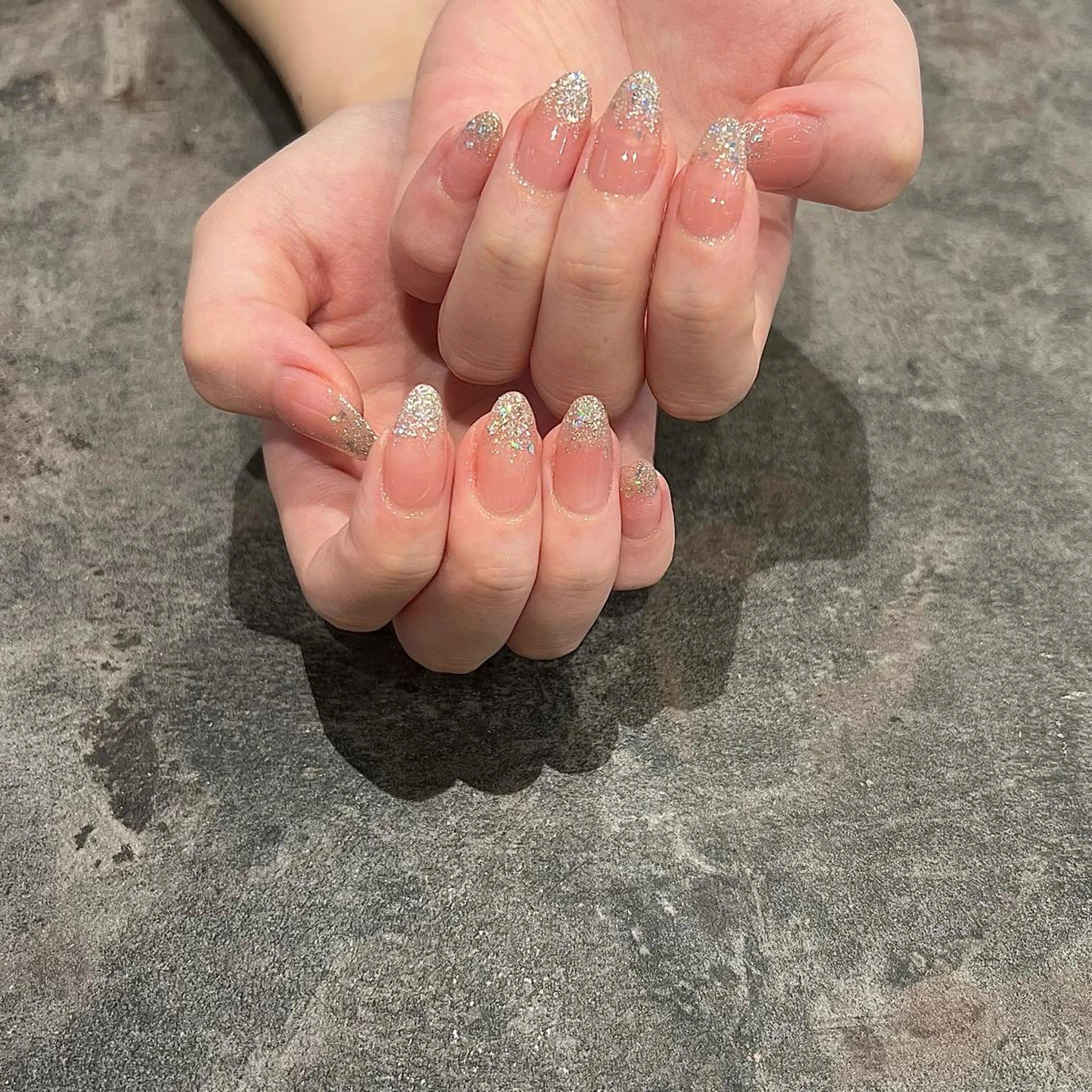 ネイル ラメ(グリッター) ハンドネイル 鶴田୨ৎmaison de NALIのネイルデザイン