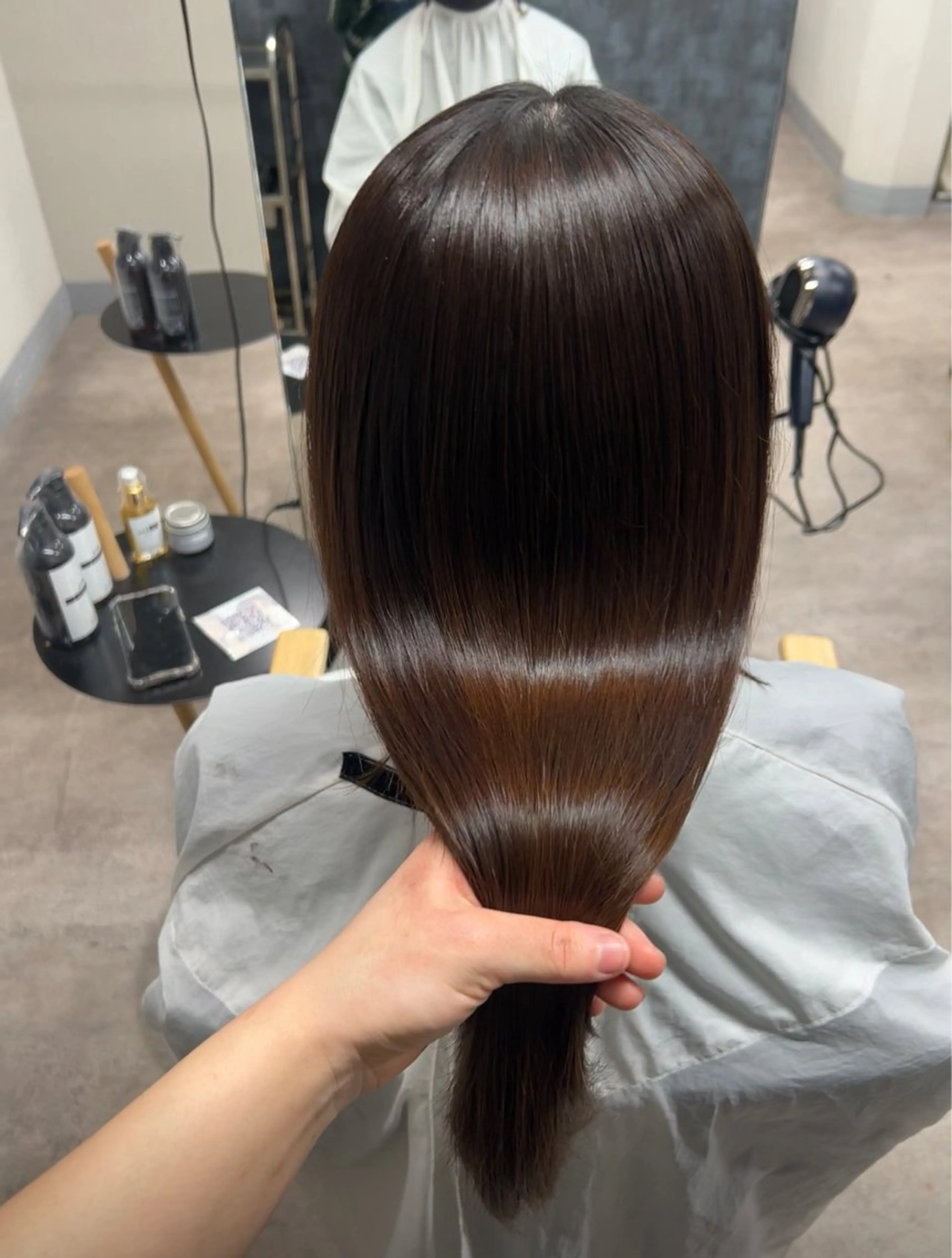 ロング カット ヘアカラー トリートメント 艶あり暖色系カラー‪ 🎀透明感あゆみ🎀のヘアスタイル