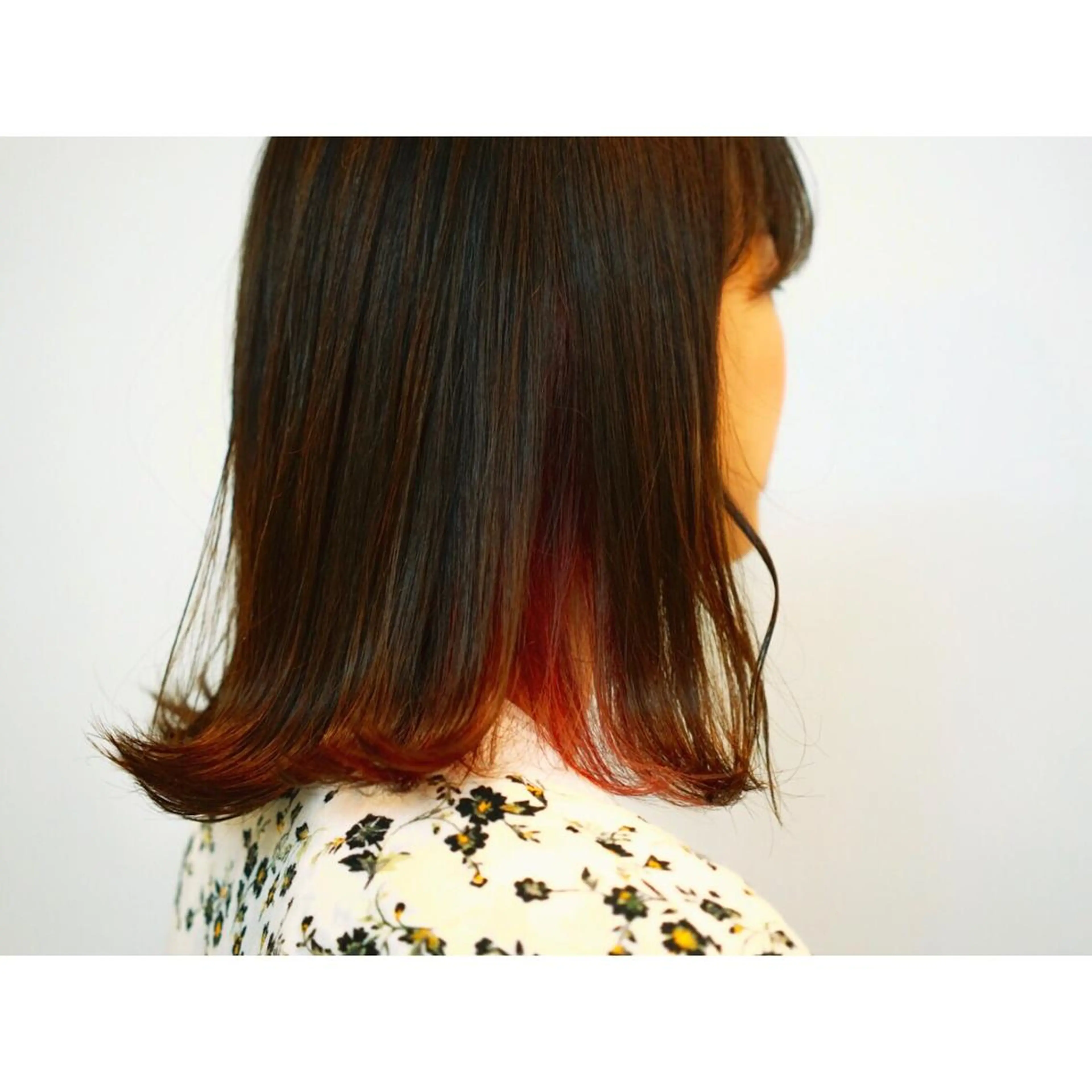 セミロング カラー ヘアカラー トリートメント karen ☺︎のヘアスタイル