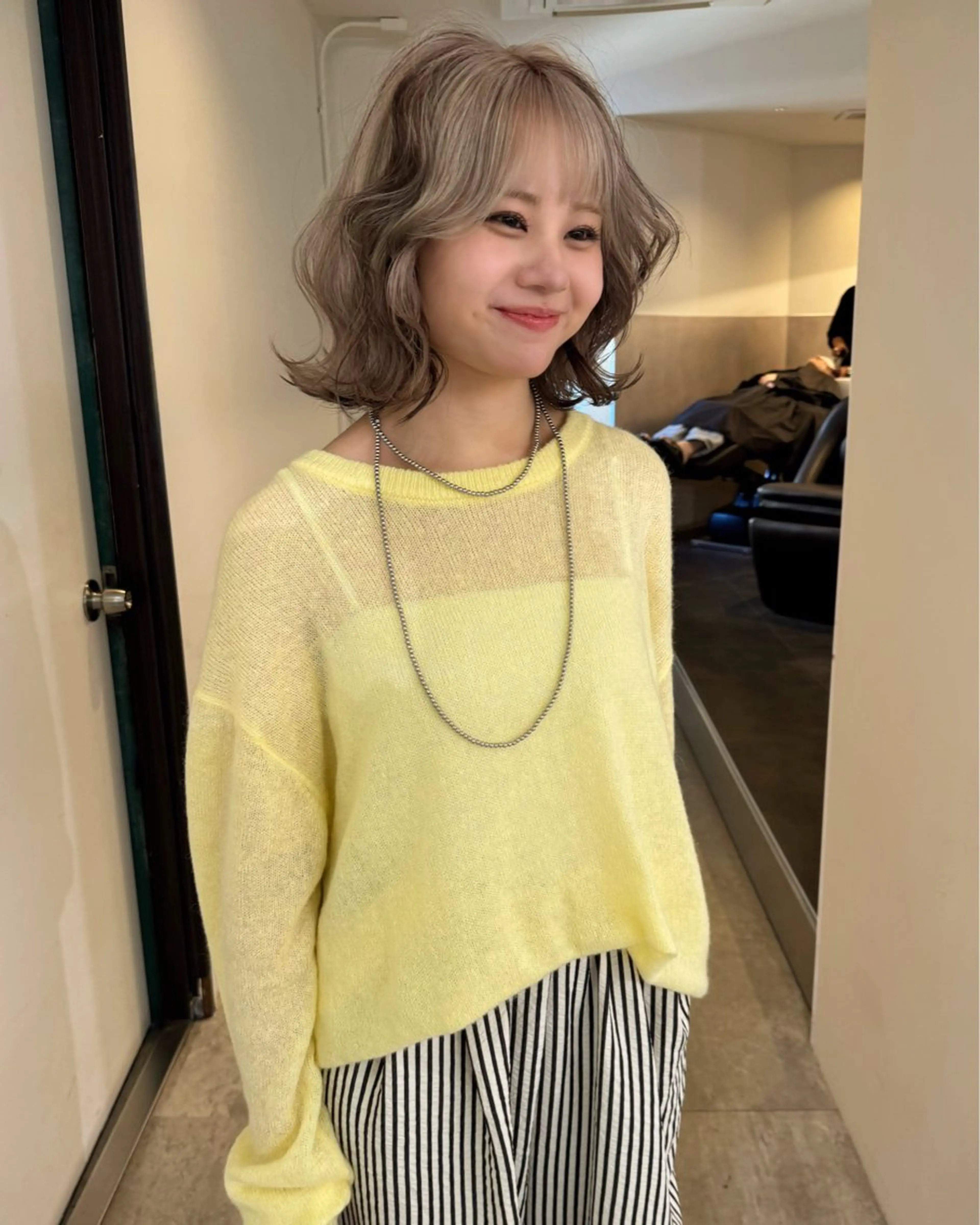 カラー ヘアカラー トリートメント RAIMA ケアハイトーンのヘアスタイル