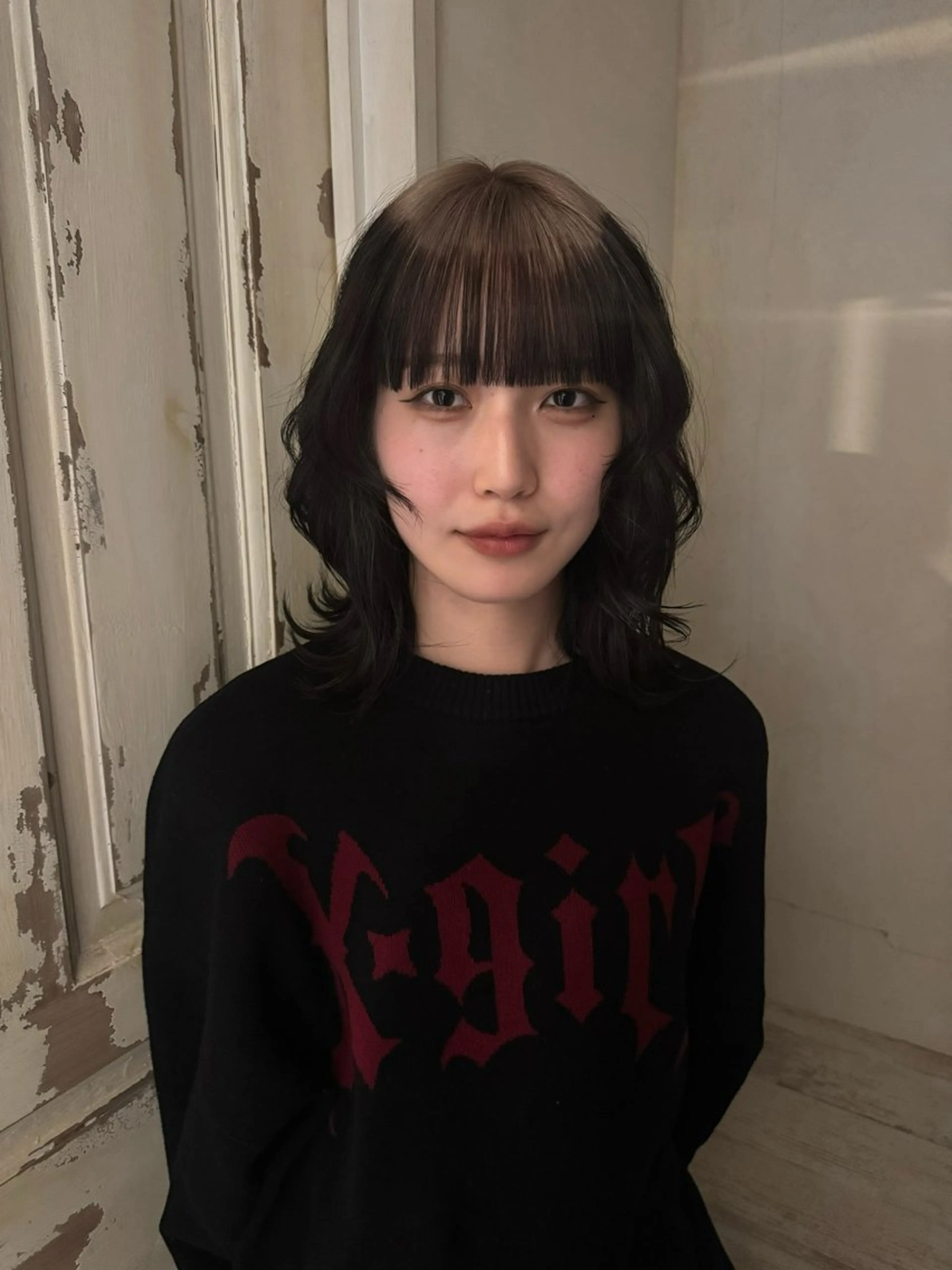 ミディアム カラー 笹原 叶のヘアスタイル