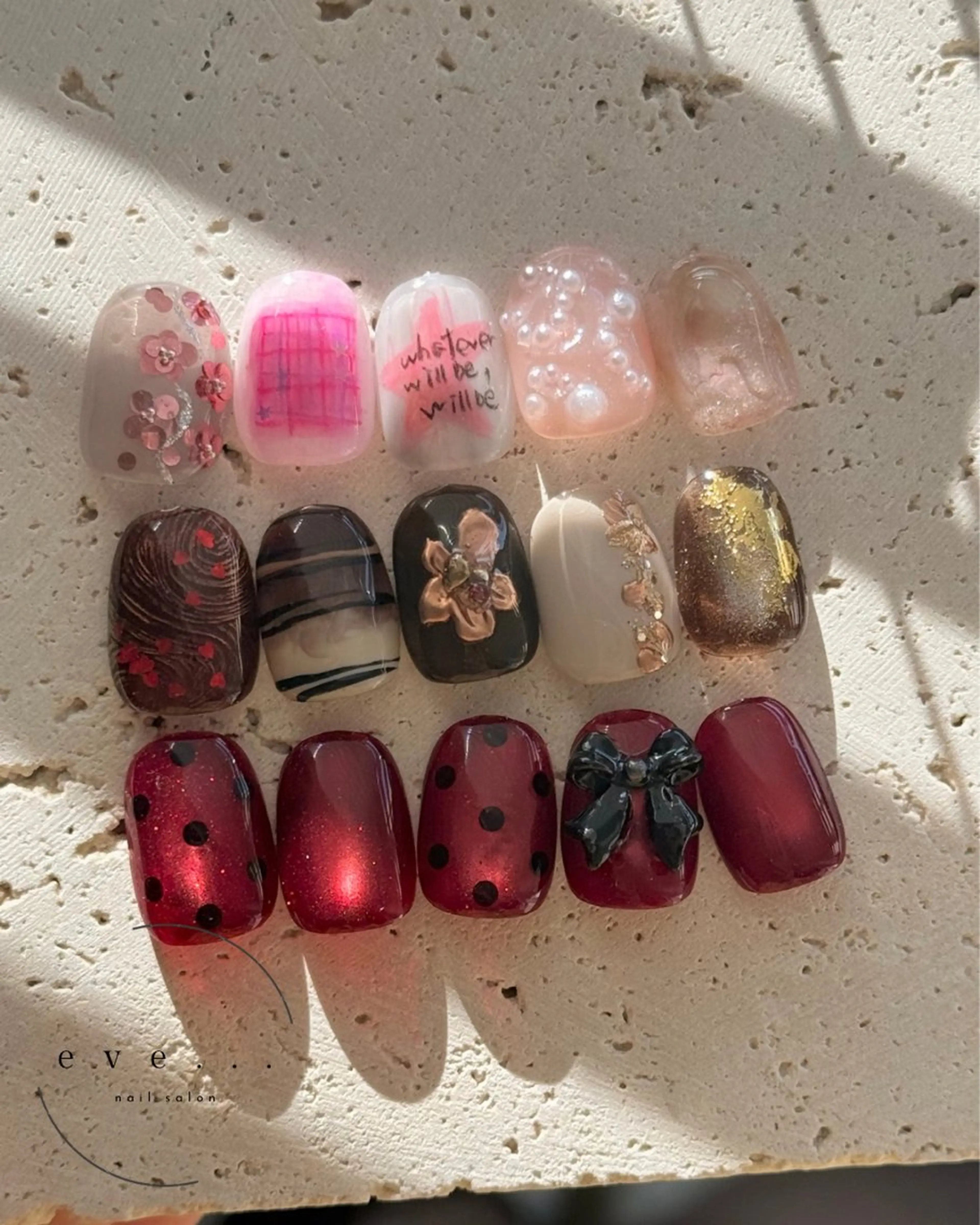 ネイル バレンタイン ハンドネイル nail salon eve...のネイルデザイン