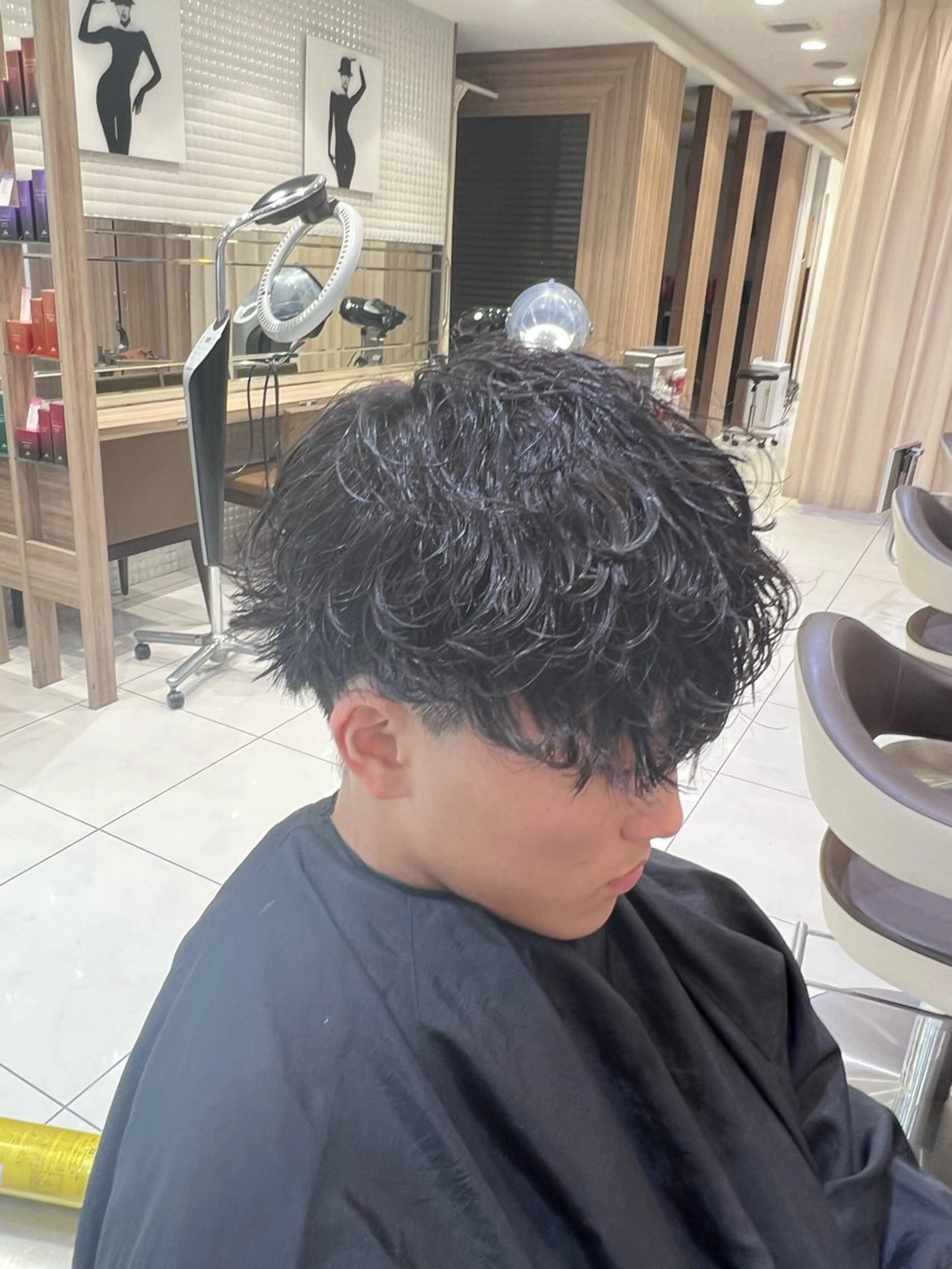 パーマ メンズ カット パーマ SENA 再現性 パーマと縮毛矯正のヘアスタイル