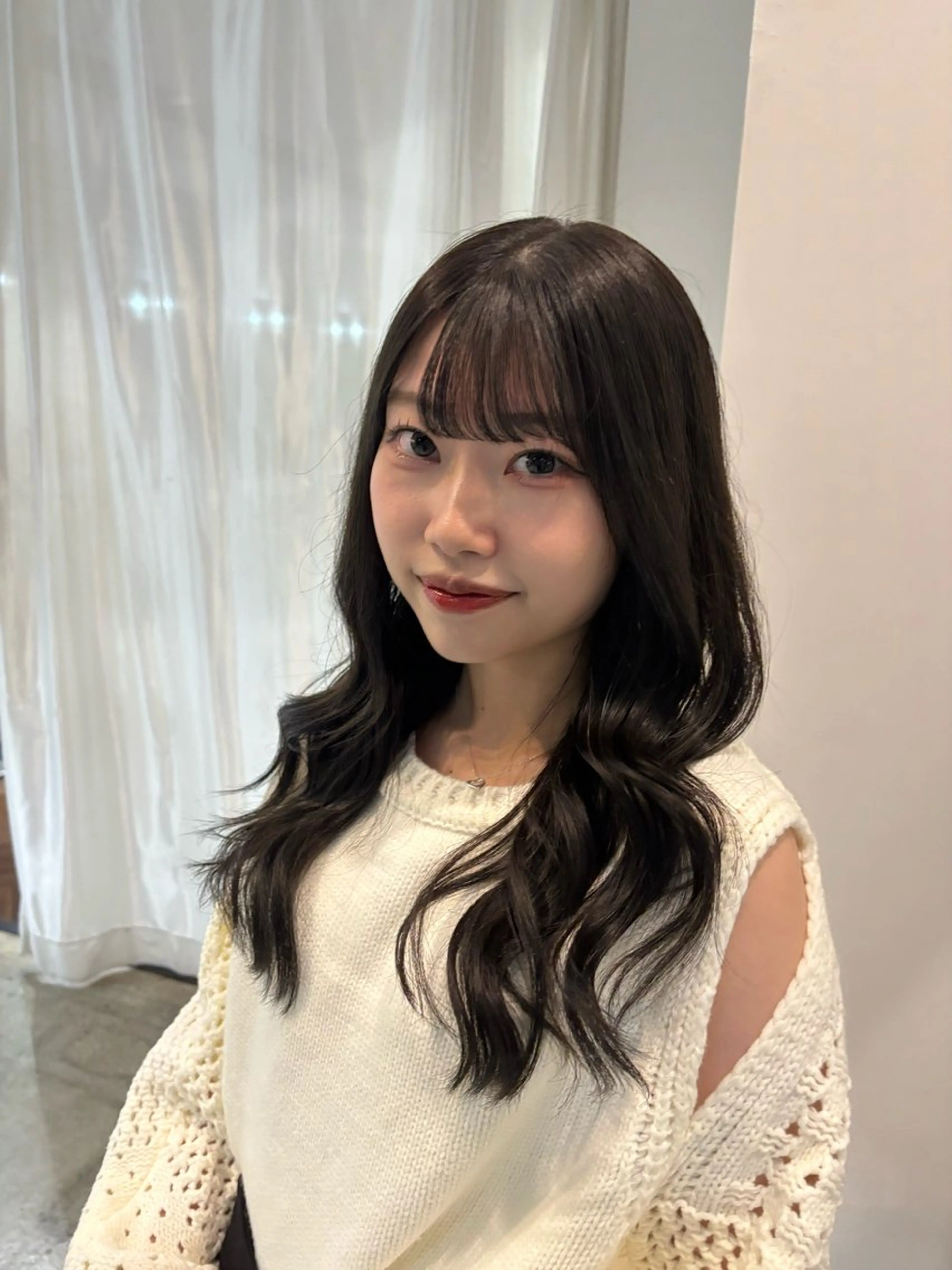 カラー ヘアカラー トリートメント ひいろ パーマ/カットモデルのヘアスタイル