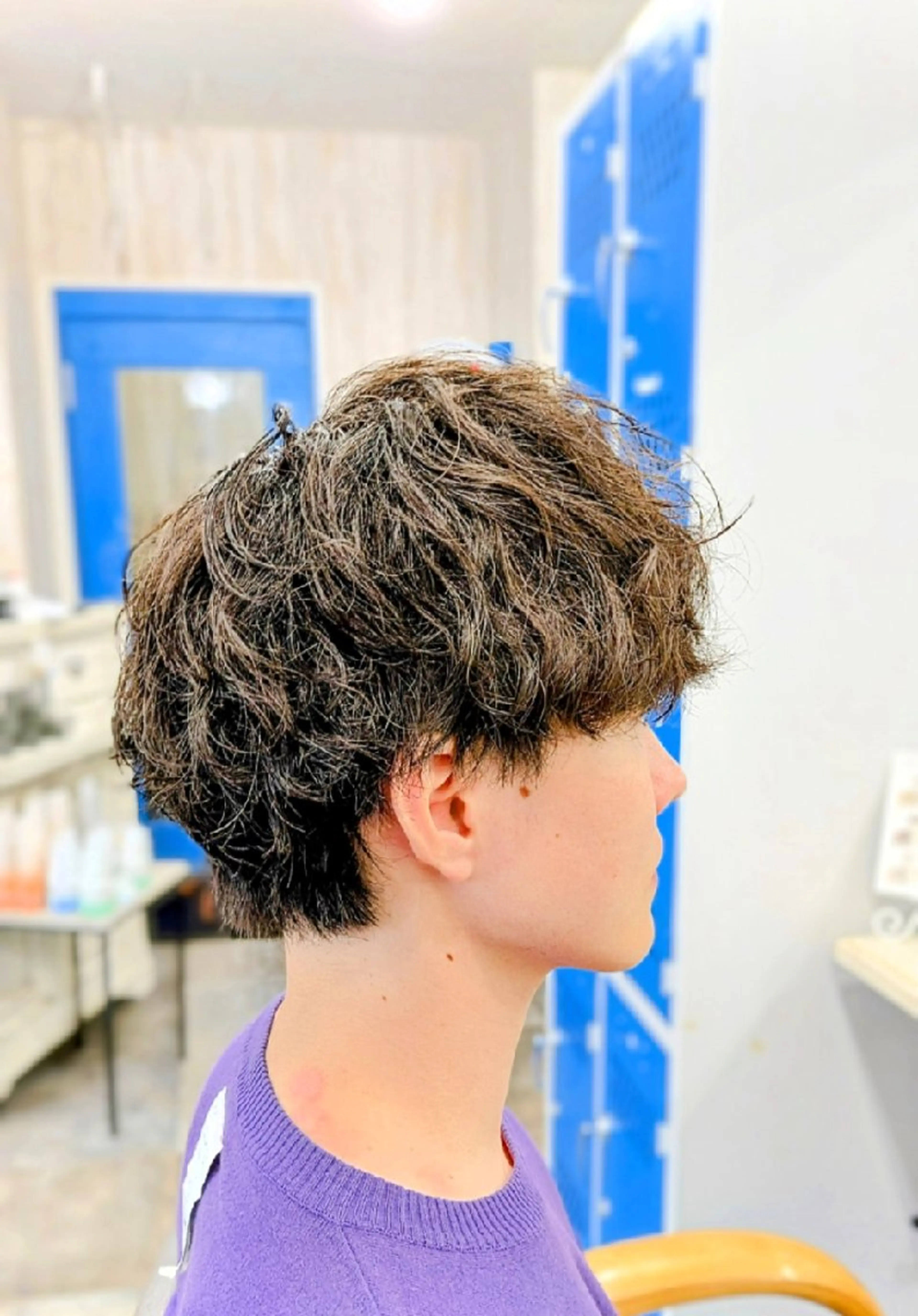 メンズ パーマ メンズパーマ 刈り上げ カット パーマ トリートメント メンズパーマ/顔周り レイヤーカット/えののヘアスタイル