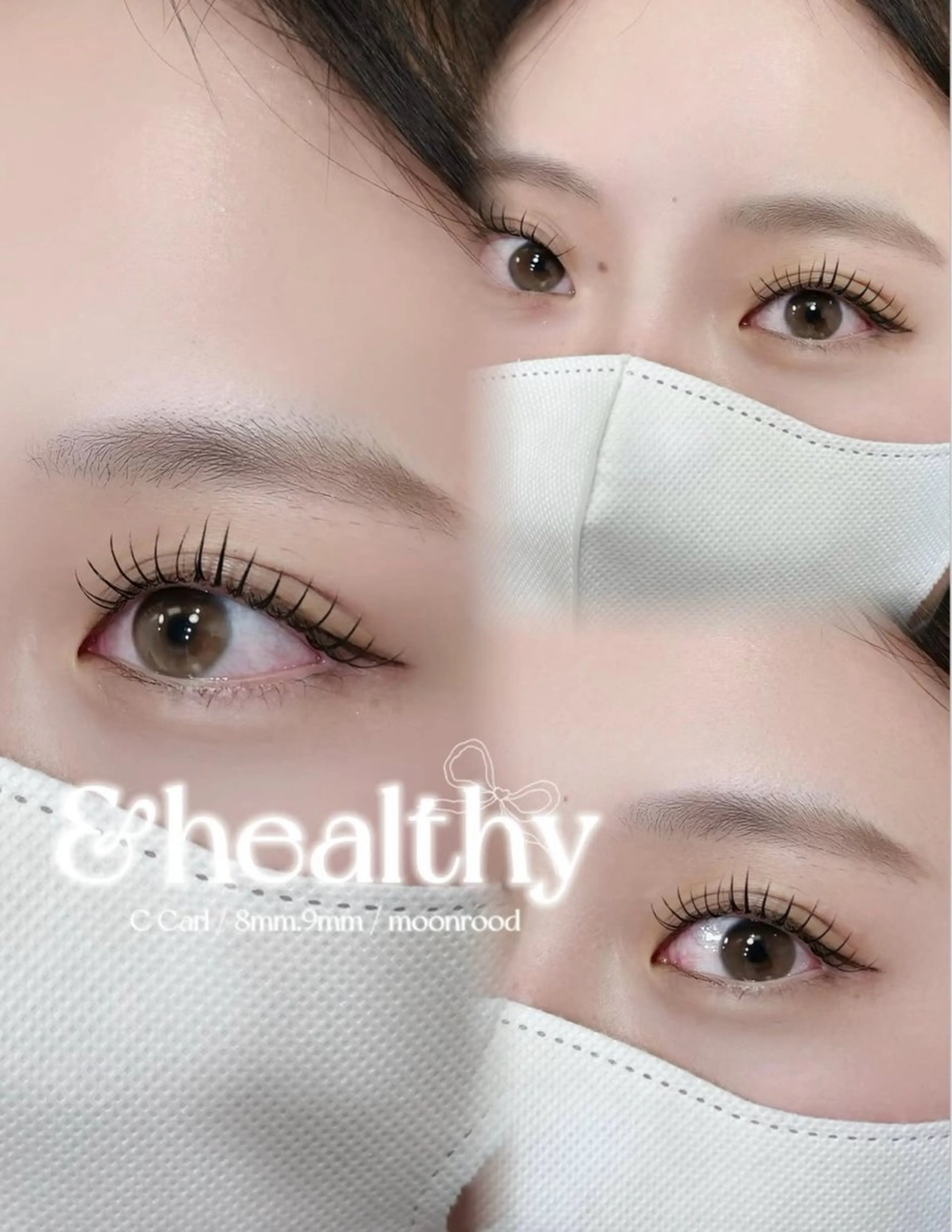 healthy マツエク×パーマ🎀フラットラッシュ80​〜​100本✨技術チェックモデル(120分)の写真