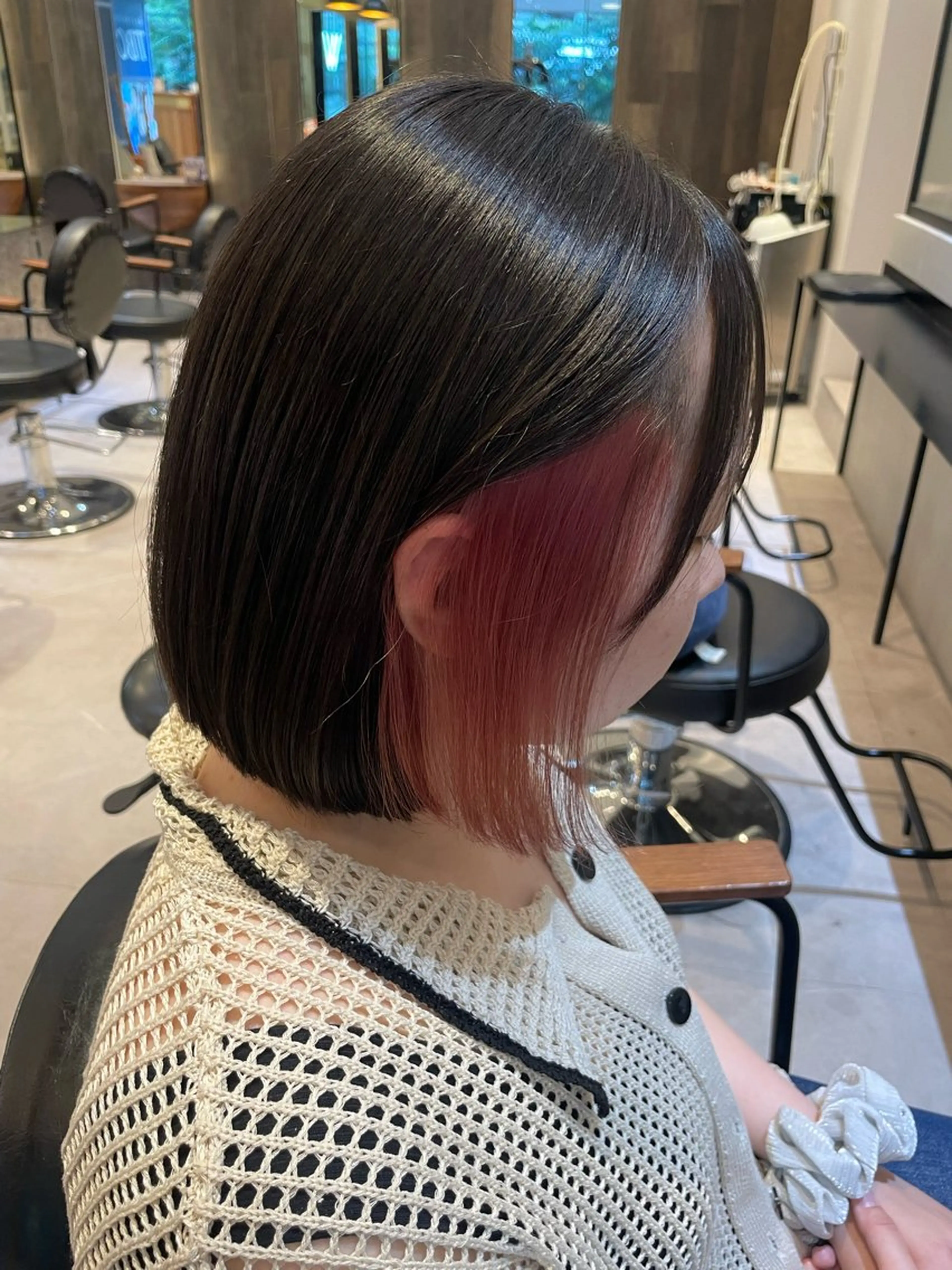 ショート カラー カット ヘアカラー トリートメント オリーブカラー🫒/ ハッシュカット/みゆのヘアスタイル