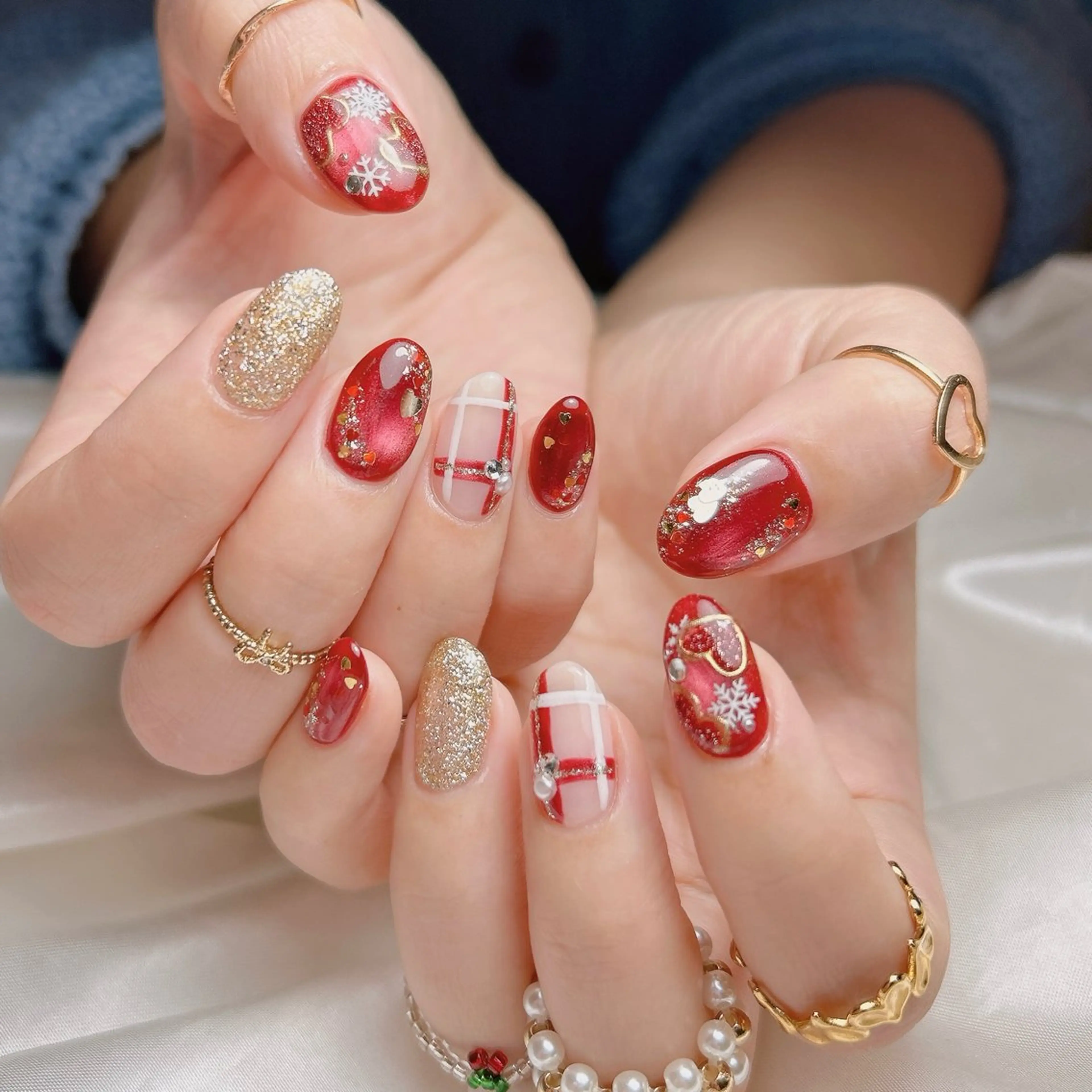 ネイル バレンタイン ハンドネイル junna 金山.東別院.上前津のネイルデザイン