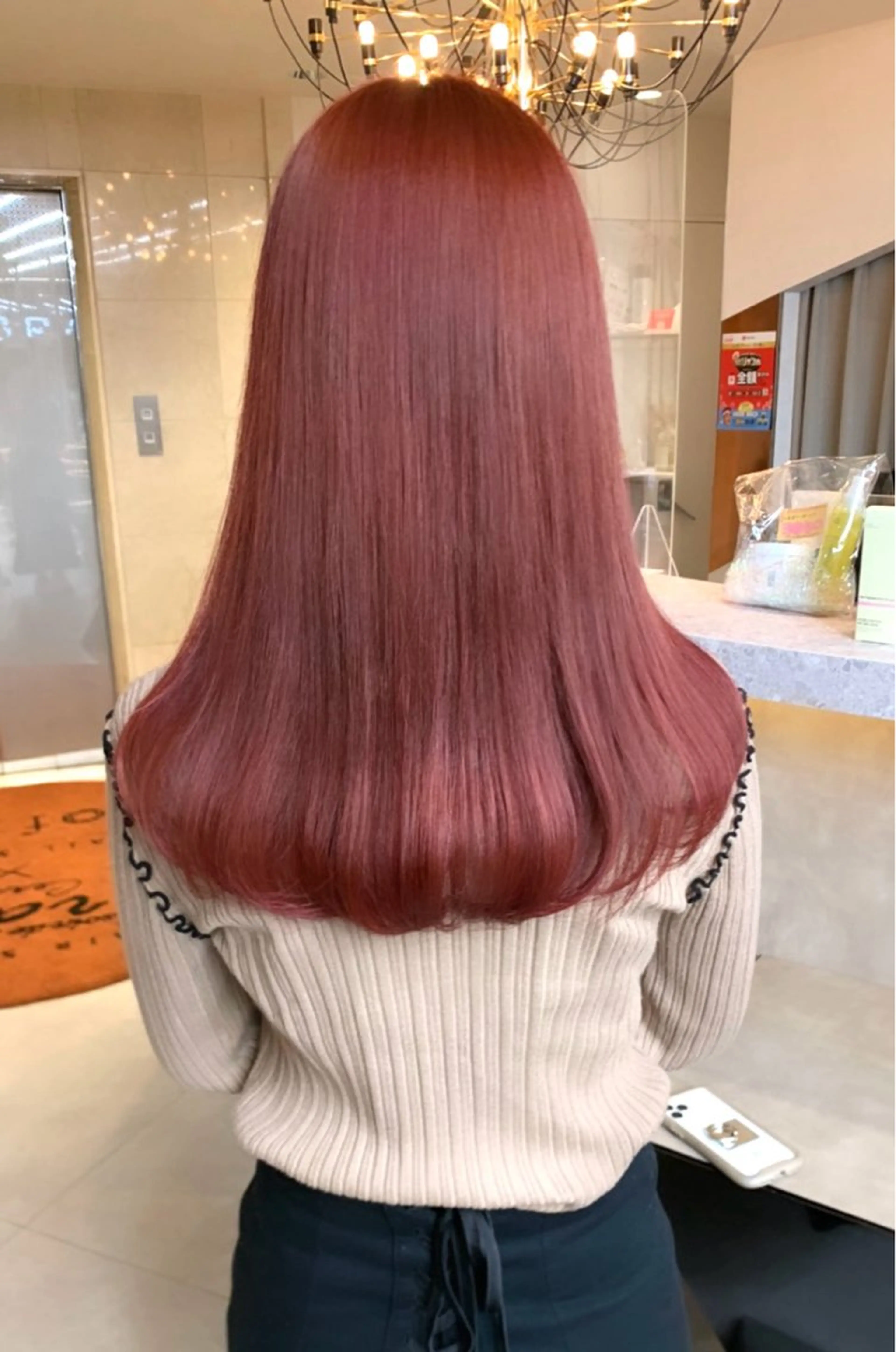 セミロング カラー りん 🎀韓国スタイルのヘアスタイル