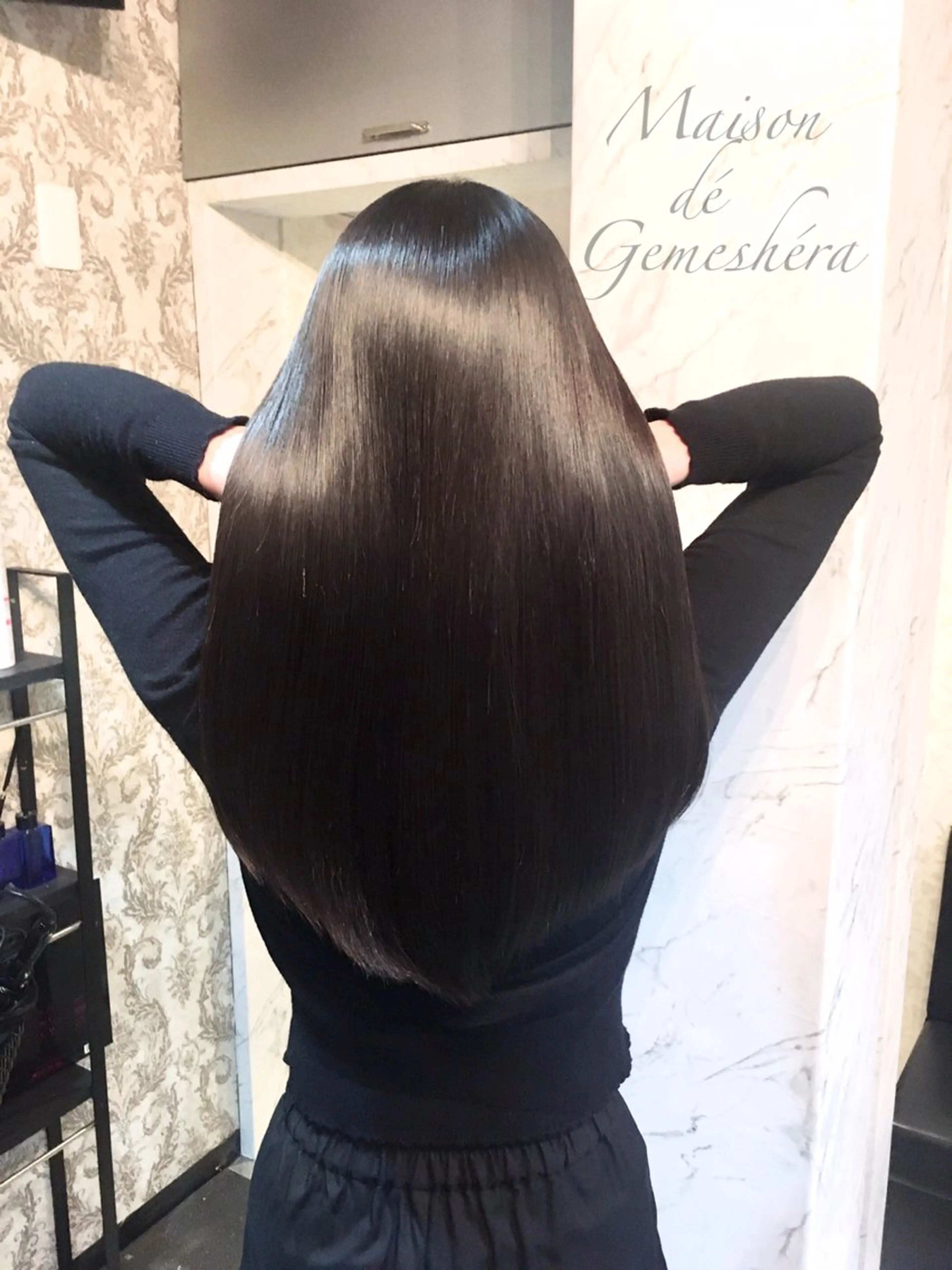 ロング 髪質改善 縮毛矯正 カット 縮毛矯正 🗝髪質改善×カット 🪄Ji_yeongのヘアスタイル