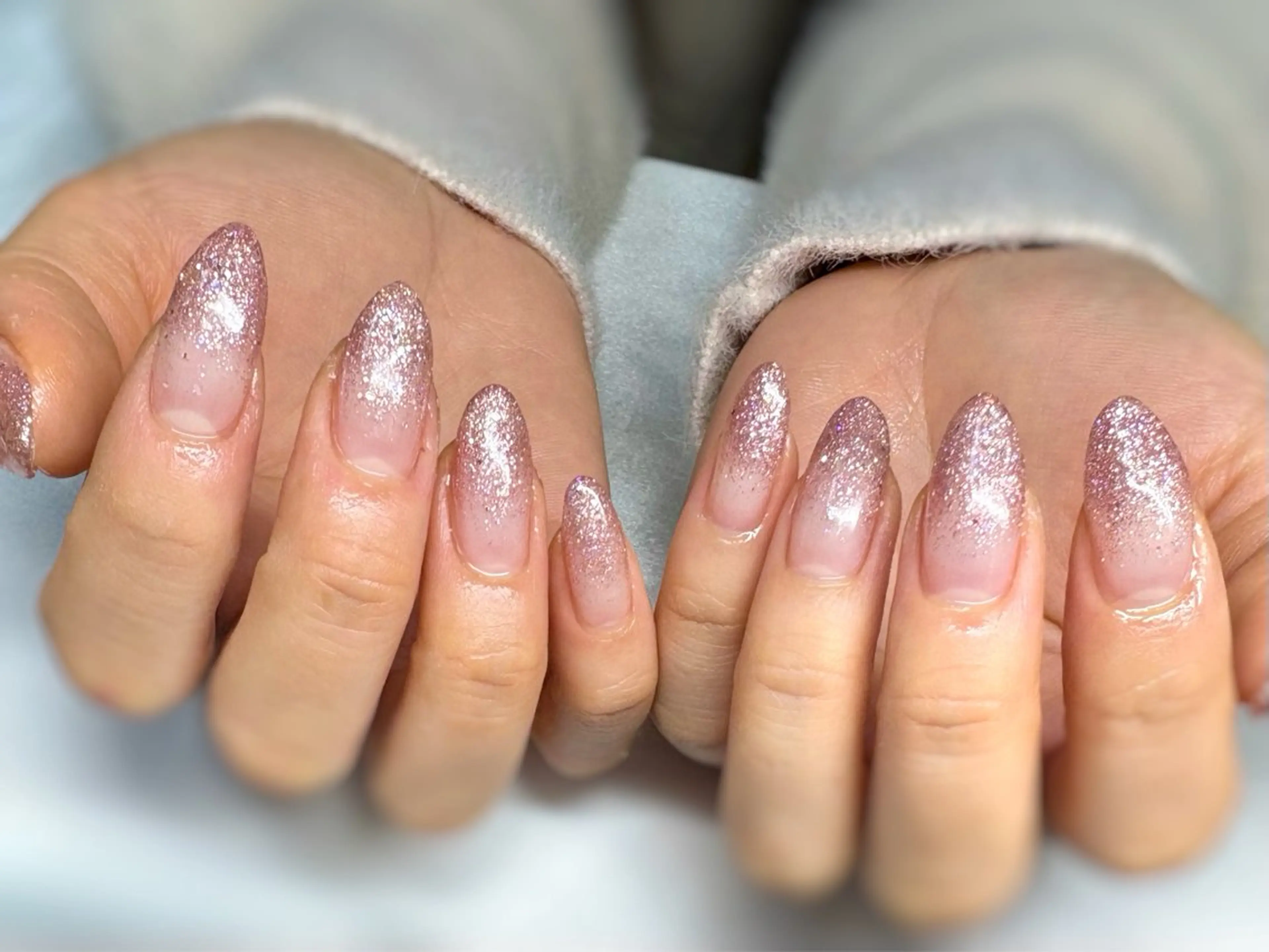 ネイル ラメ(グリッター) ラメグラデーション ハンドネイル Nail salon Cielel⟡Ayaのネイルデザイン