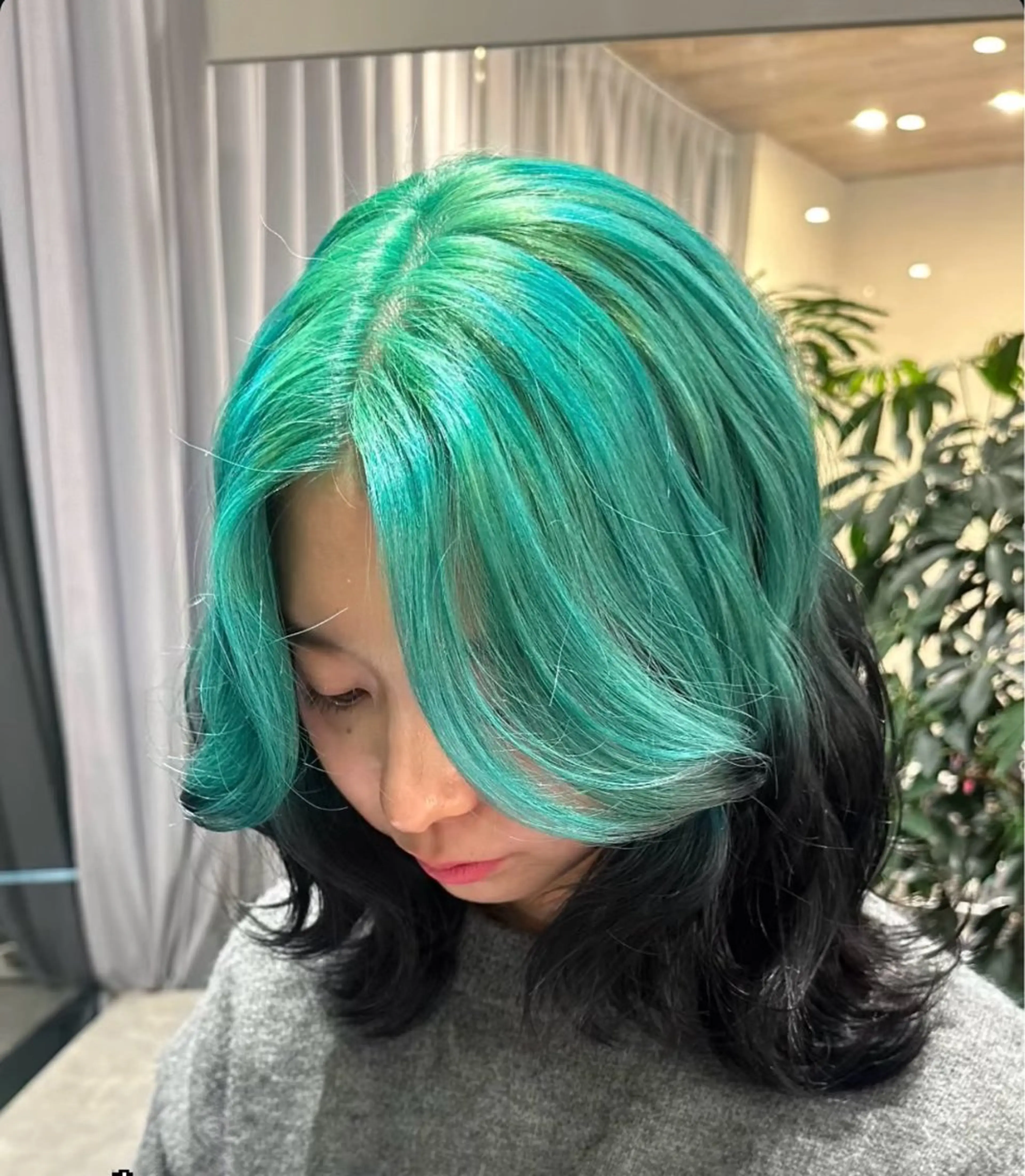 ミディアム カラー 黒髪 ブリーチ ケアブリーチ ダブルカラー ハイトーンカラー ヘアカラー トリートメント 💋ハイトーンデザイ ンヘア💋A'nyuのヘアスタイル