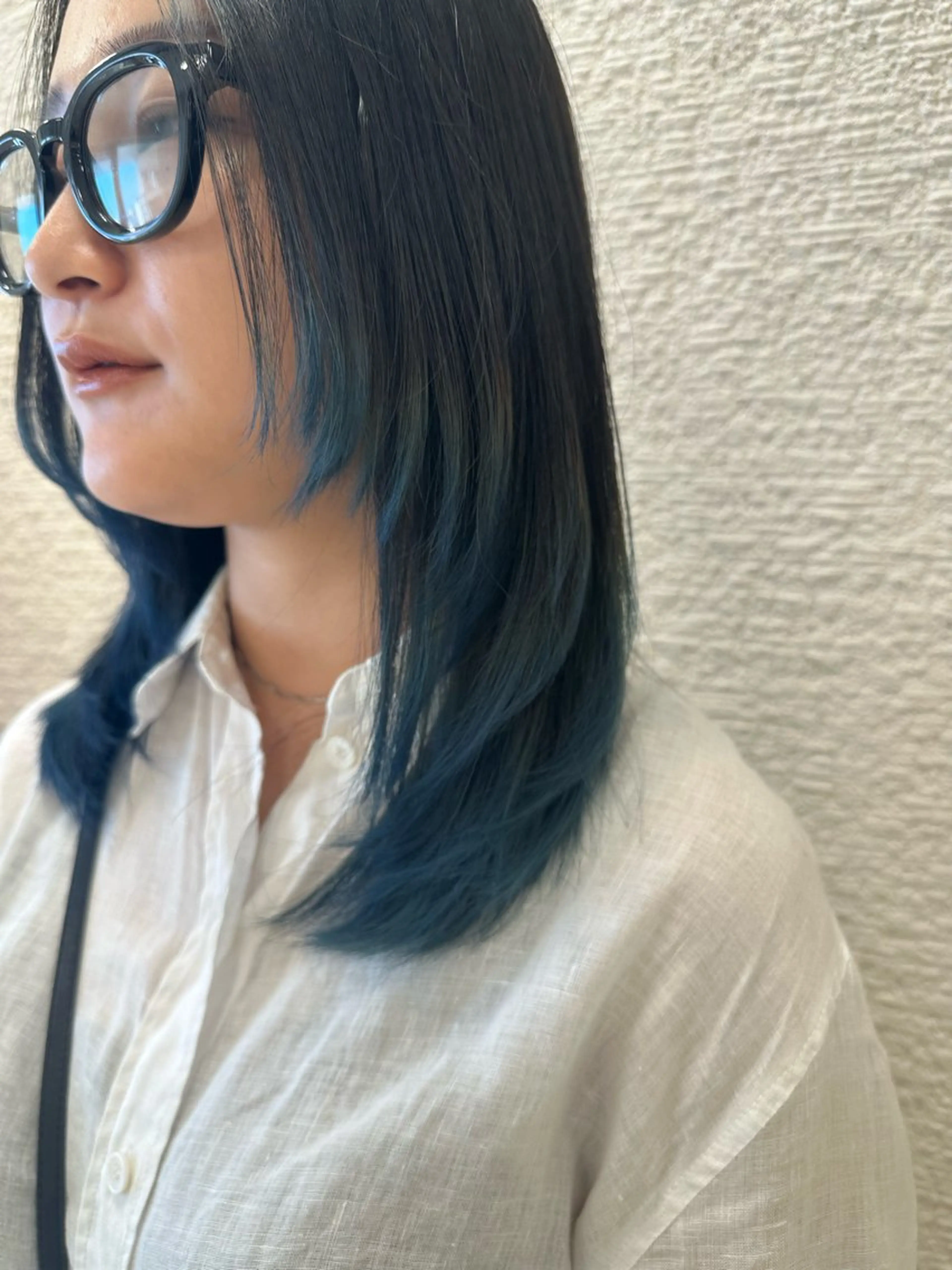 ロング カラー お悩み改善 黄金比みくのヘアスタイル