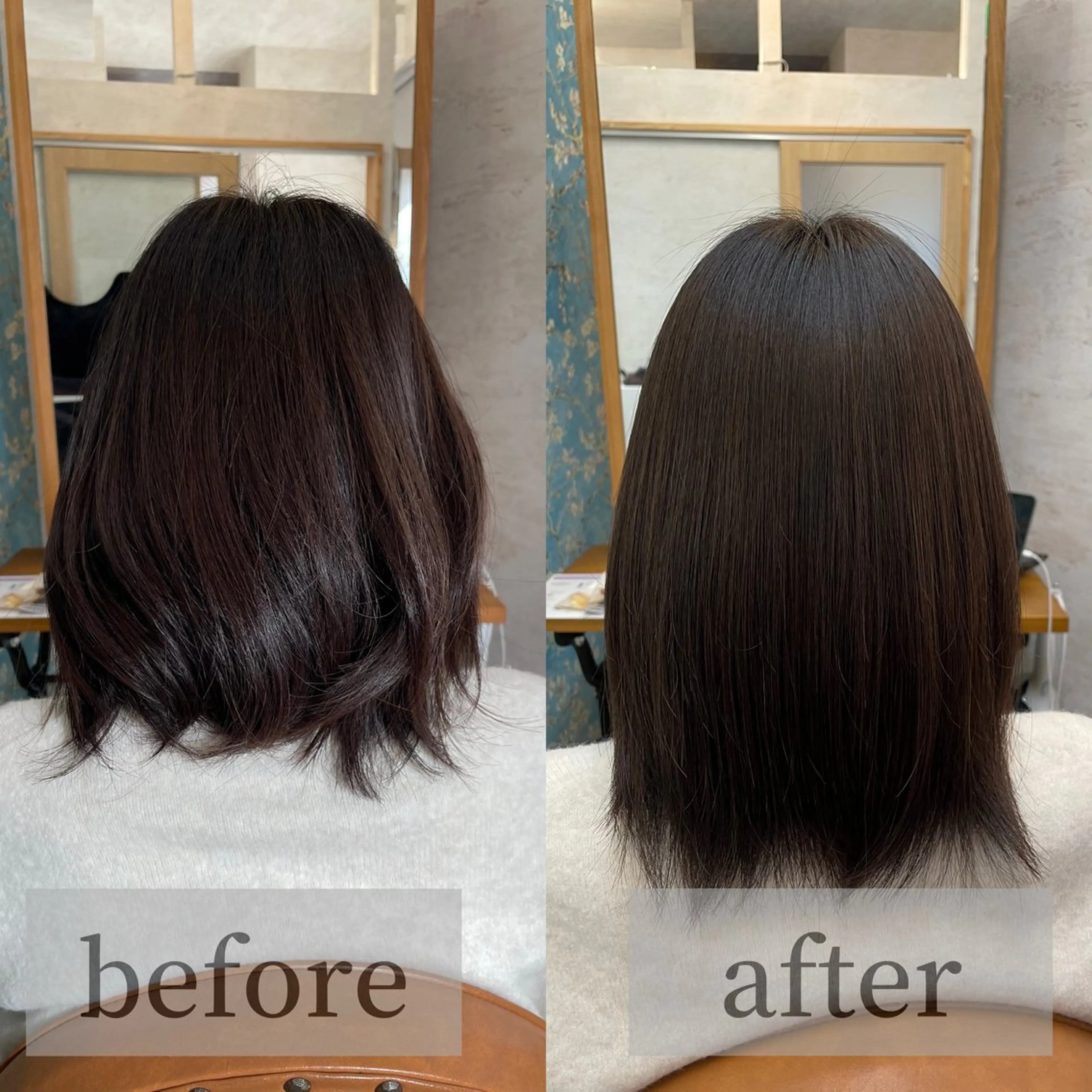 ミディアム パーマ 縮毛矯正 トリートメント 高橋 芽衣のヘアスタイル