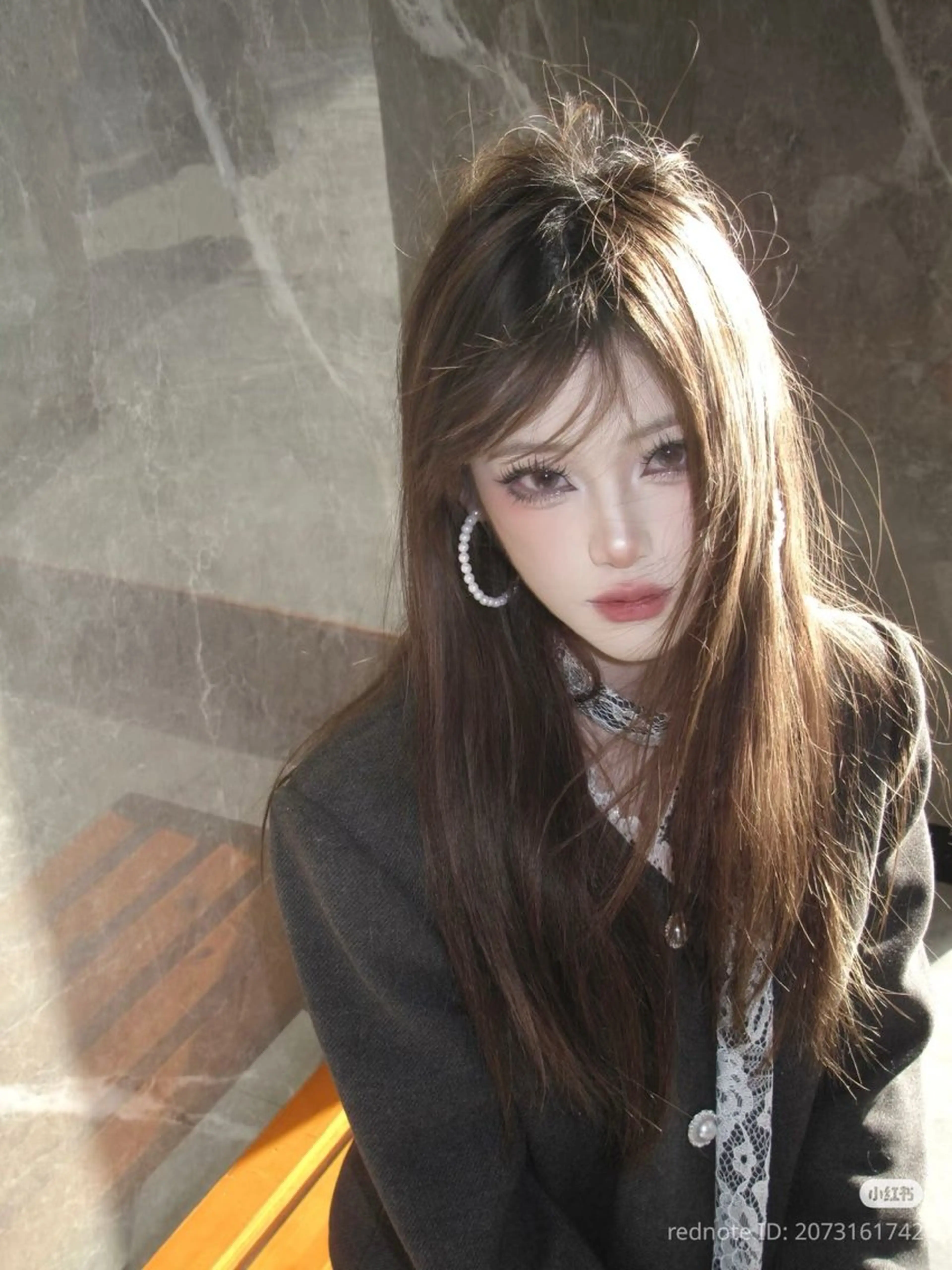 ミディアム カラー ベージュカラー ブリーチ ダブルカラー ブリーチなしカラー 小顔カット カット ヘアカラー トリートメント 原宿/ワンホンヘア SAAYA🖤のヘアスタイル