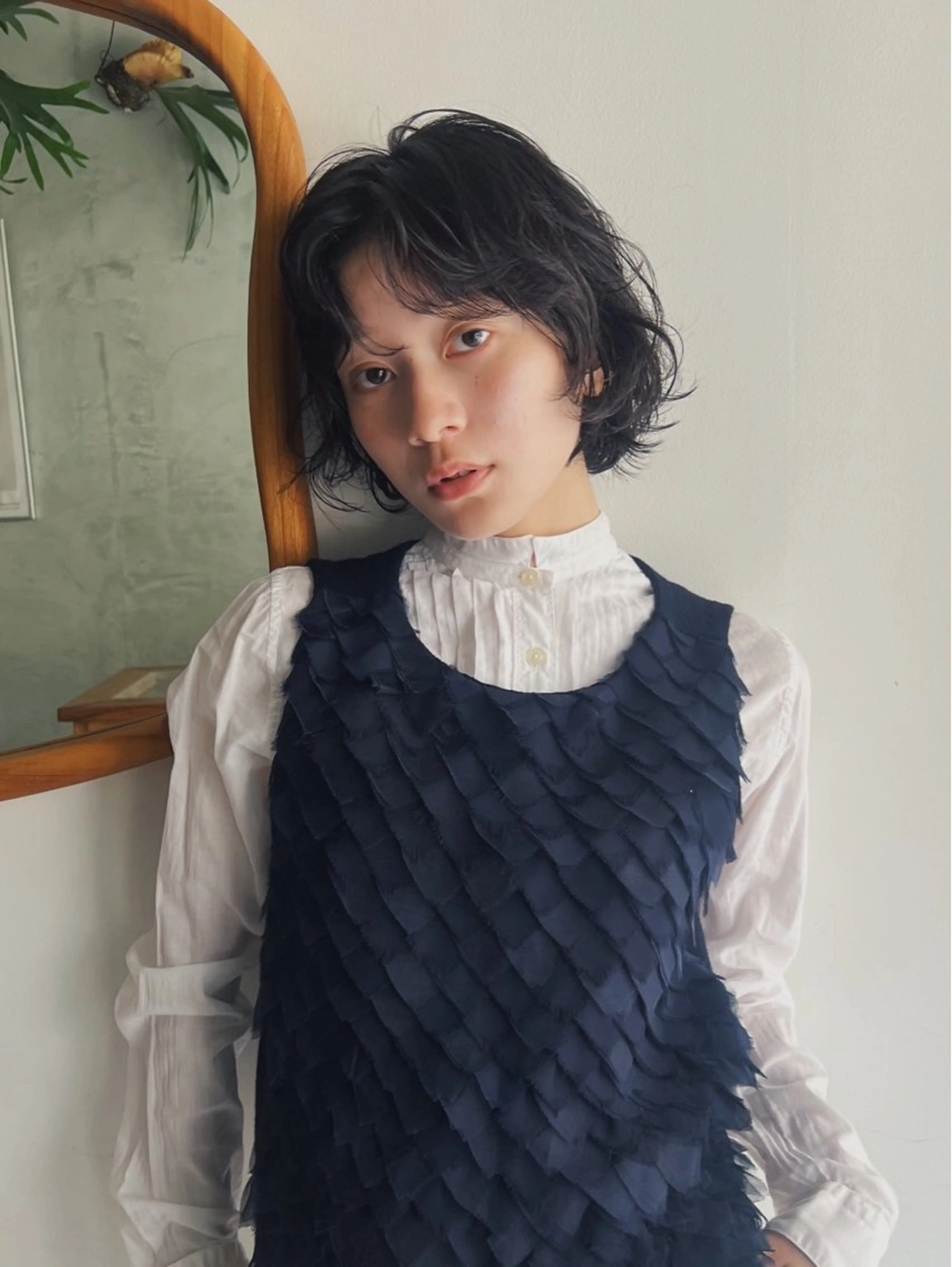 ミディアム カット ナガミ ショウのヘアスタイル