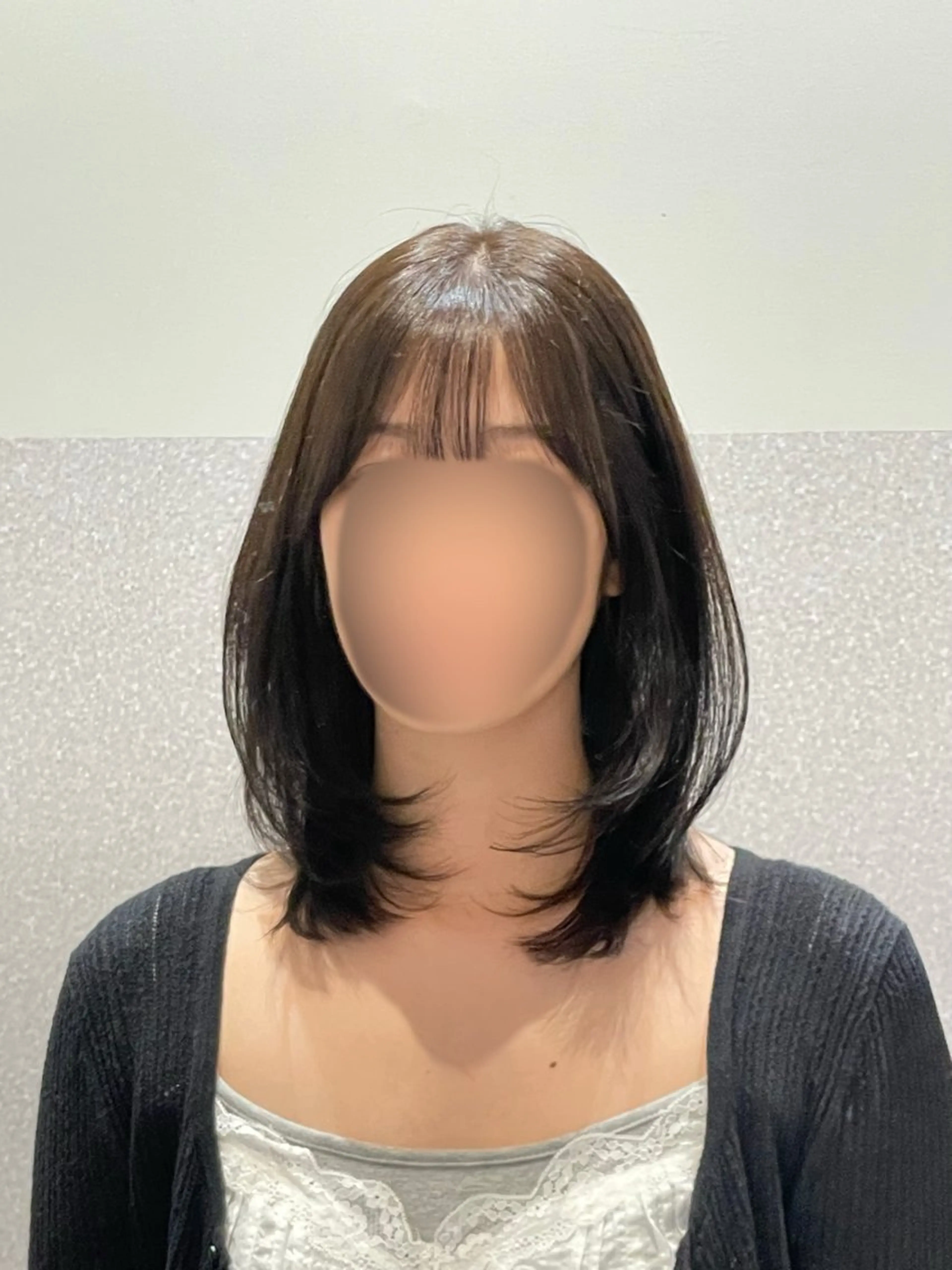 ミディアム ハッシュカット 韓国風ヘア レイヤーカット カット ヘアカラー トリートメント ❤︎︎韓国ヘア❤︎︎ 𝑺𝒉𝒊𝒉𝒐のヘアスタイル