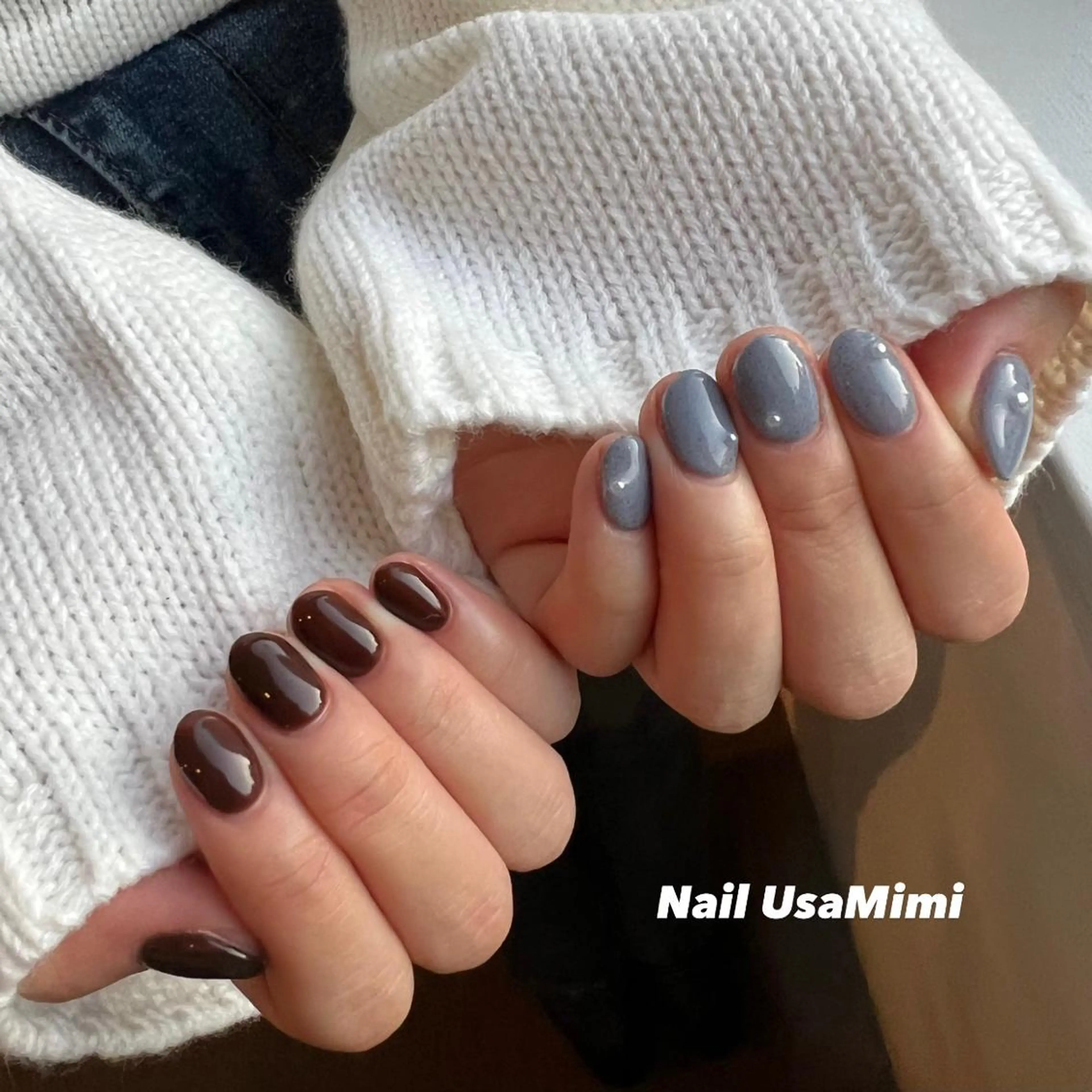 ネイル クリアネイル フットネイル ジェルネイル マグネットネイル 持ち込み 本町ネイルNail UsaMimiのネイルデザイン