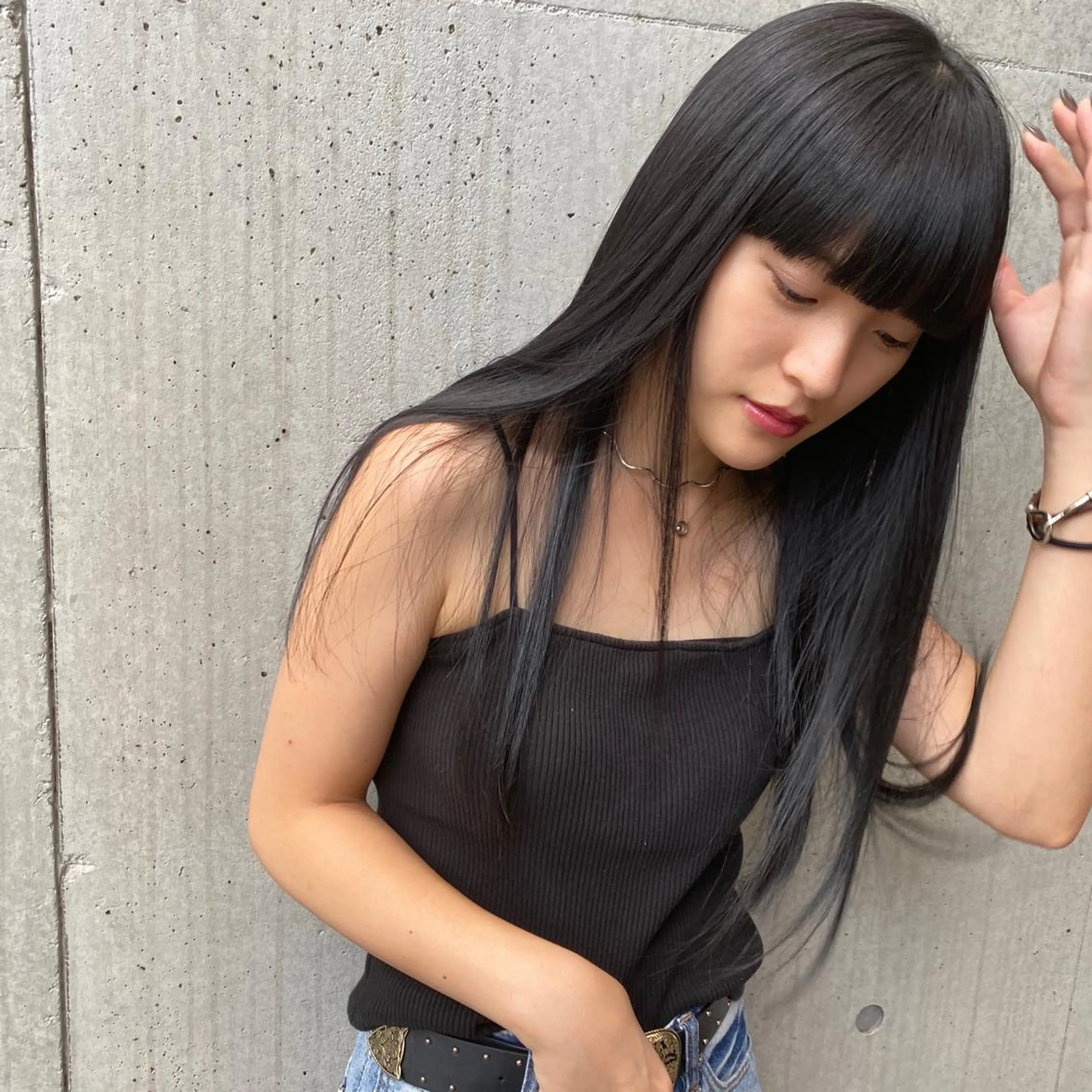 ロング 大橋 美咲のヘアスタイル