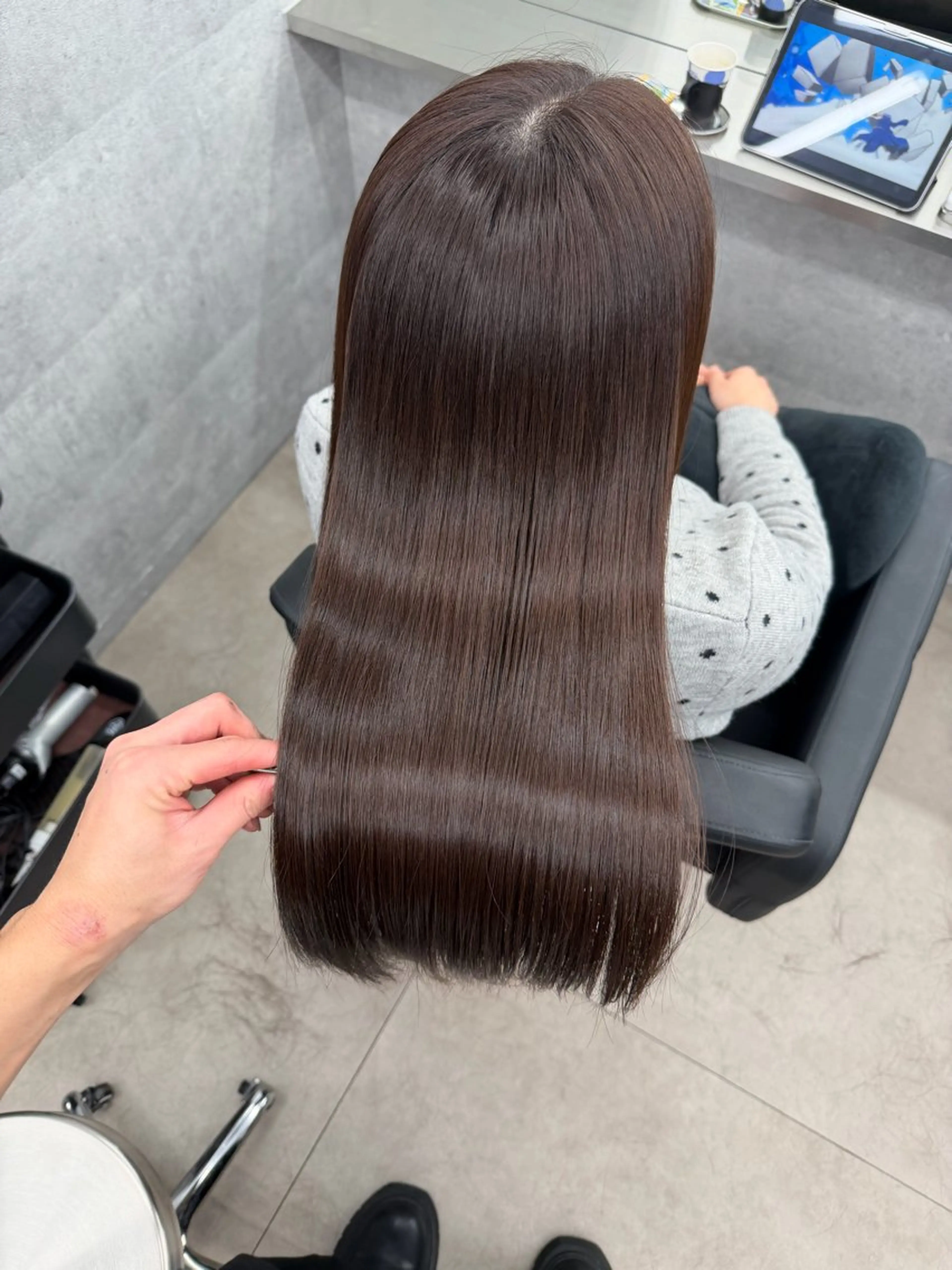 ロング 髪質改善 カット ヘアカラー トリートメント 縮毛矯正支持率👑 No.1 SORAのヘアスタイル