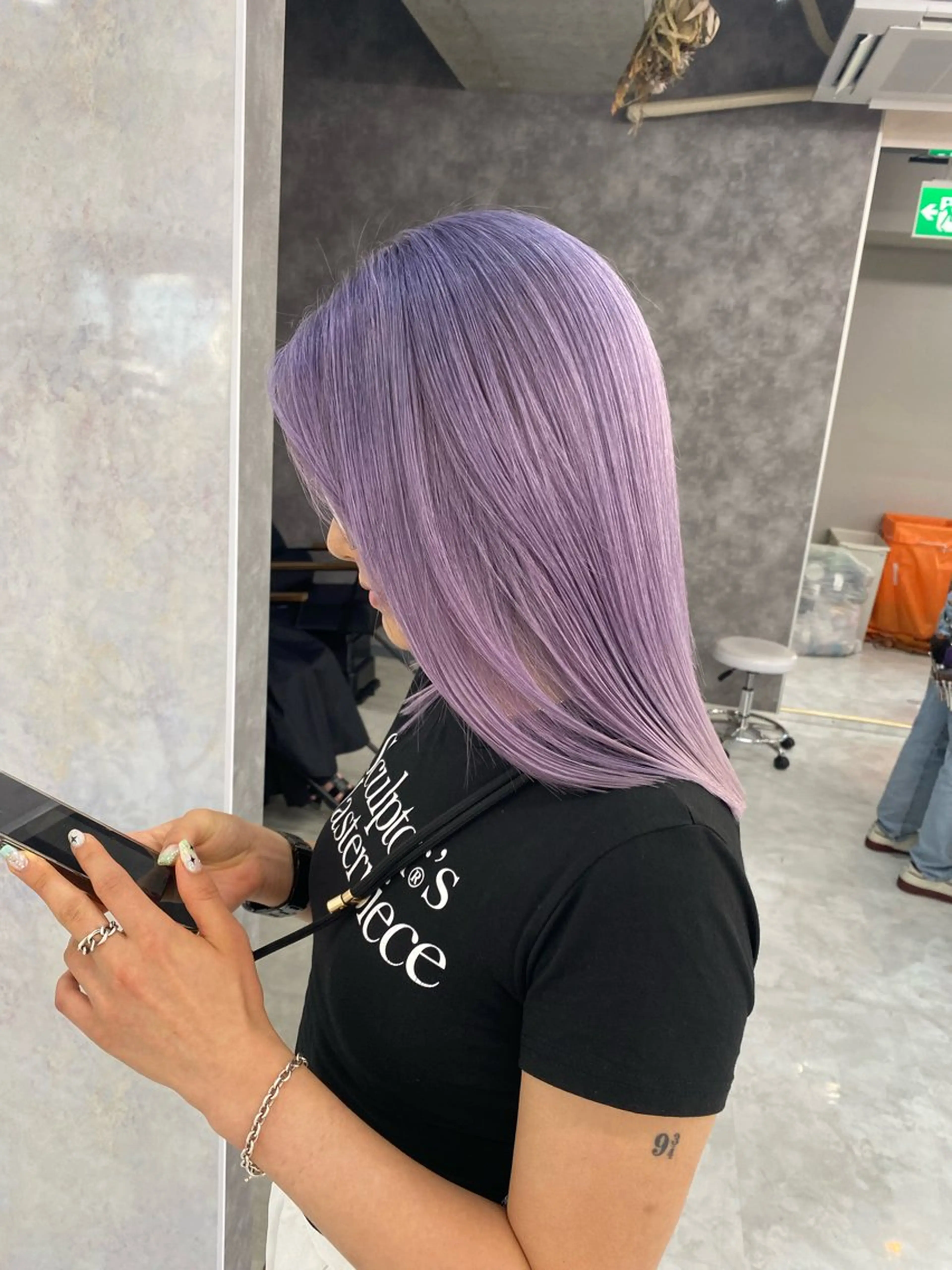 ロング カラー ヘアアレンジ 𝐠𝐢𝐫𝐥𝐲 𝐦𝐨𝐝𝐞🖤のヘアスタイル