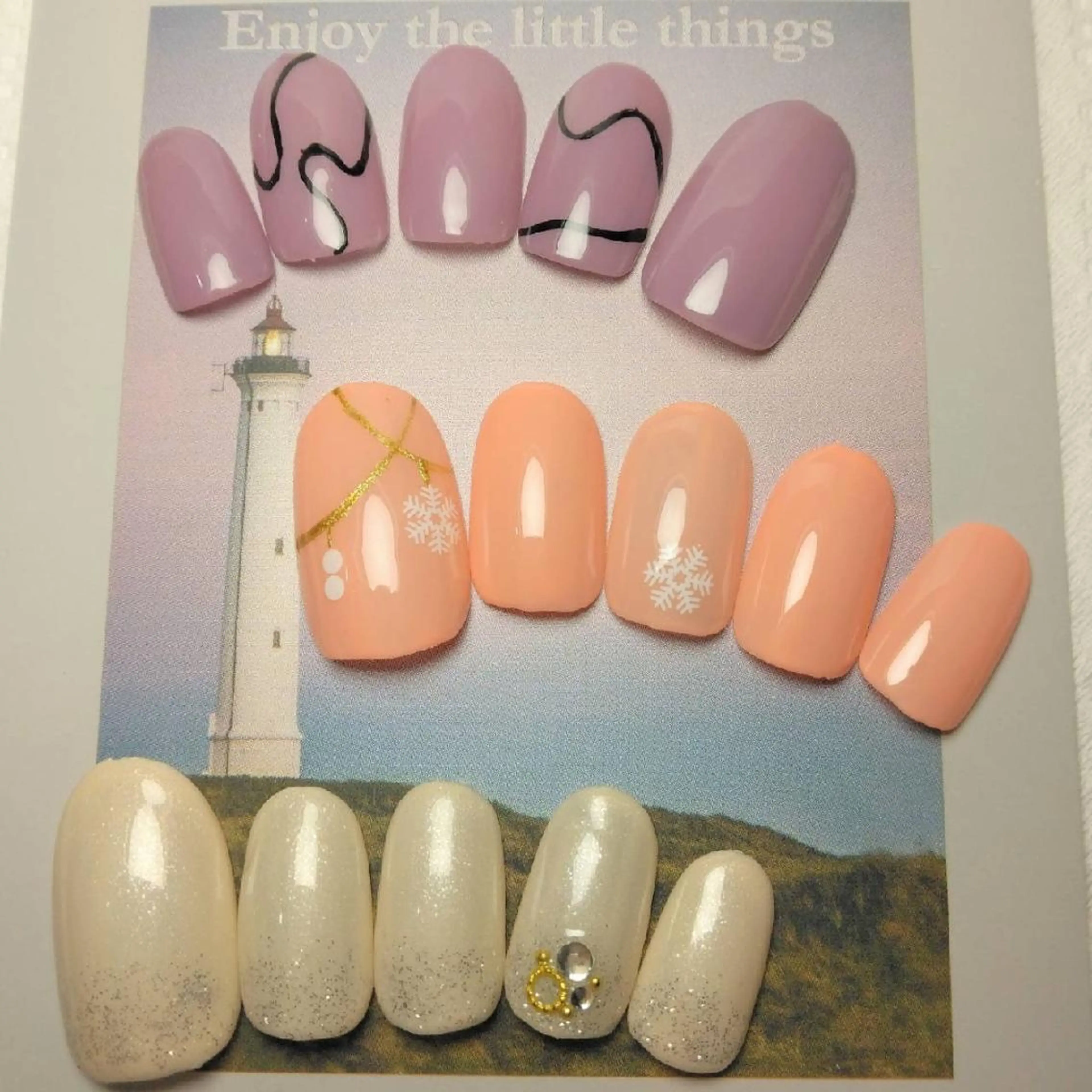 ネイル カジュアル ハンドネイル ネイルサロンベルティ .ひとみのネイルデザイン