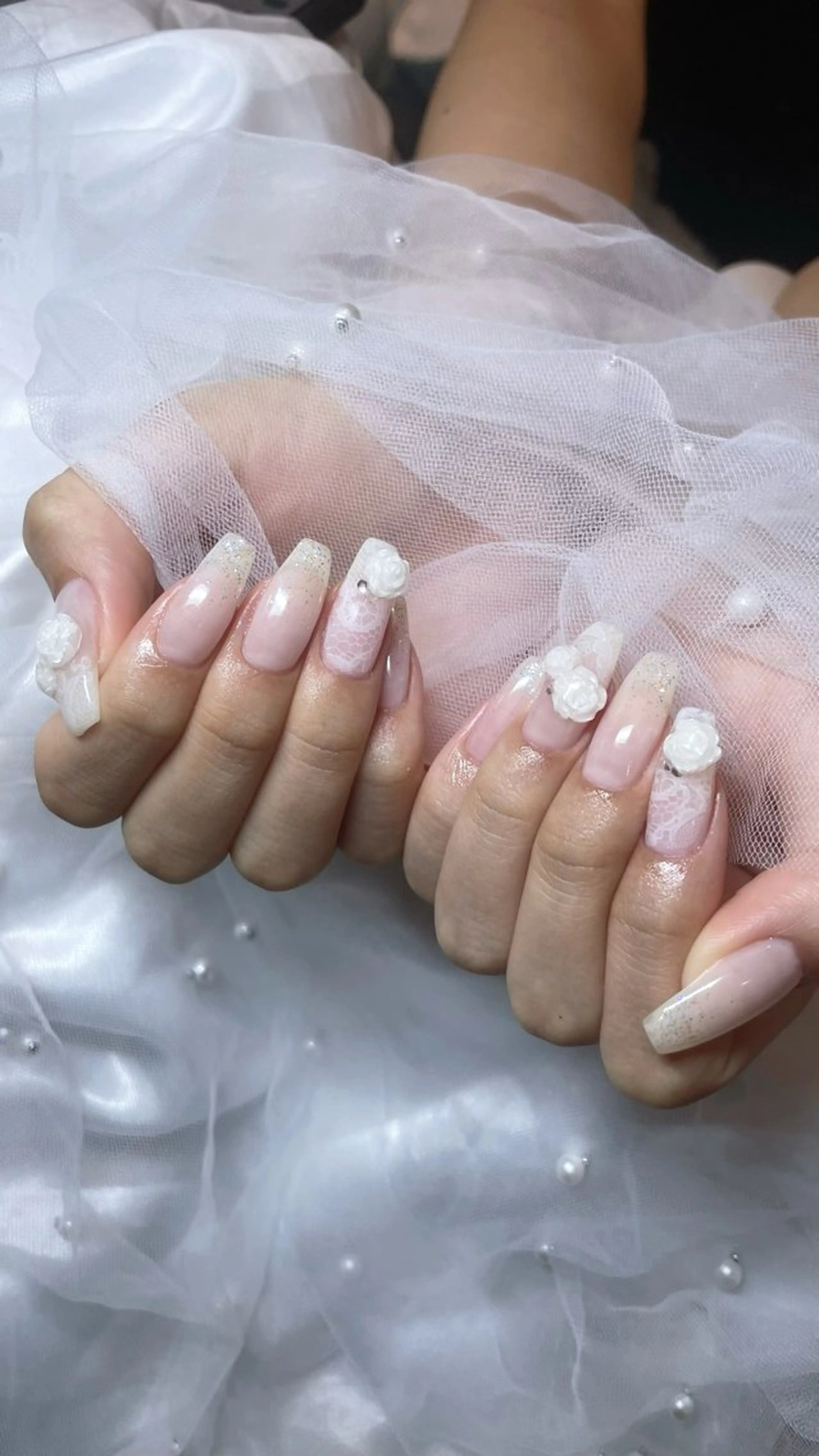 ネイル ラメ(グリッター) ラメグラデーション ハンドネイル ailed'Ange 🍒miuのネイルデザイン