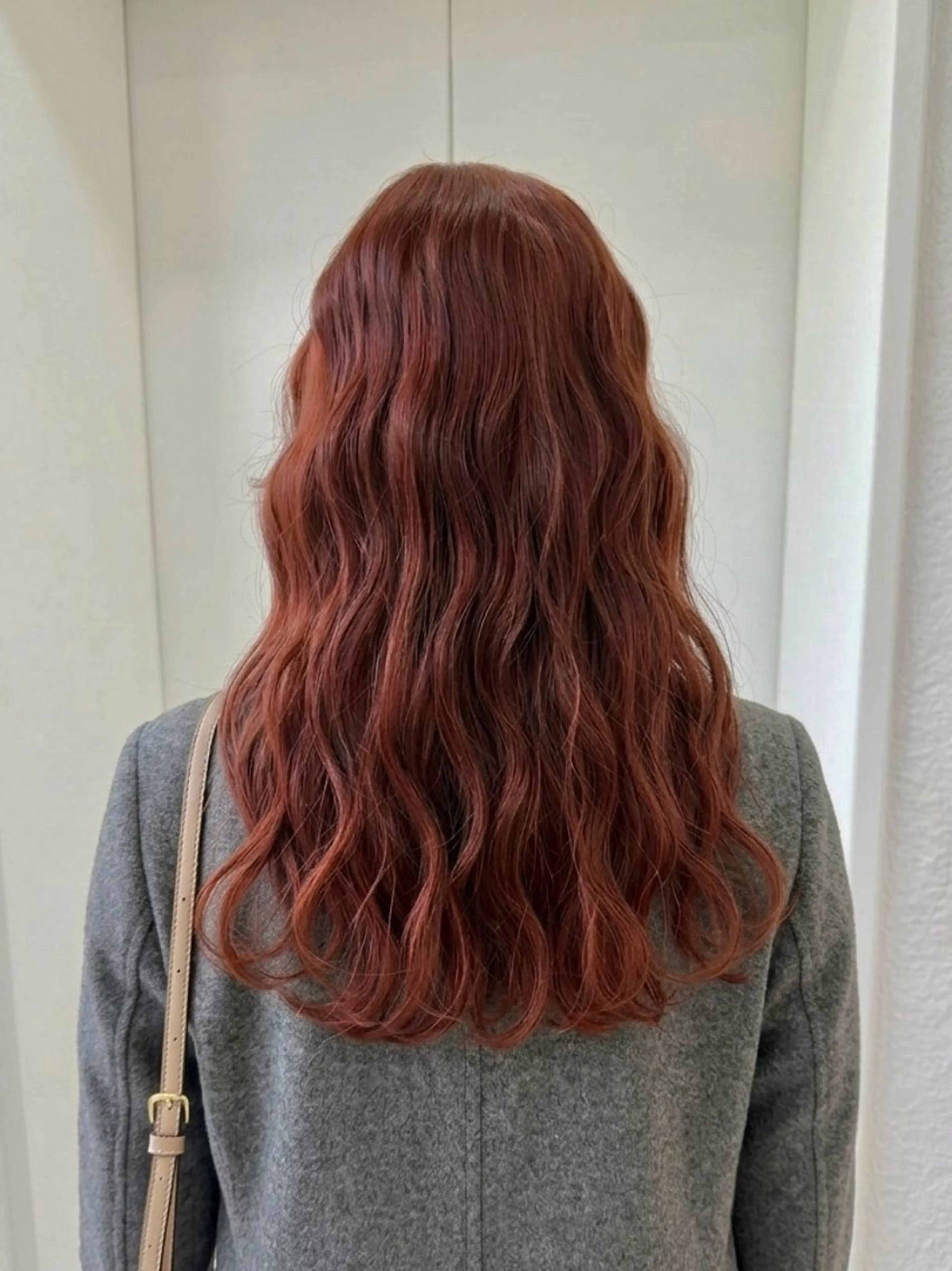 ミディアム カラー ブラウンカラー オレンジ オレンジブラウン レッドカラー カット ヘアカラー トリートメント 髪質改善”透け感" カラー/Hono🪞のヘアスタイル