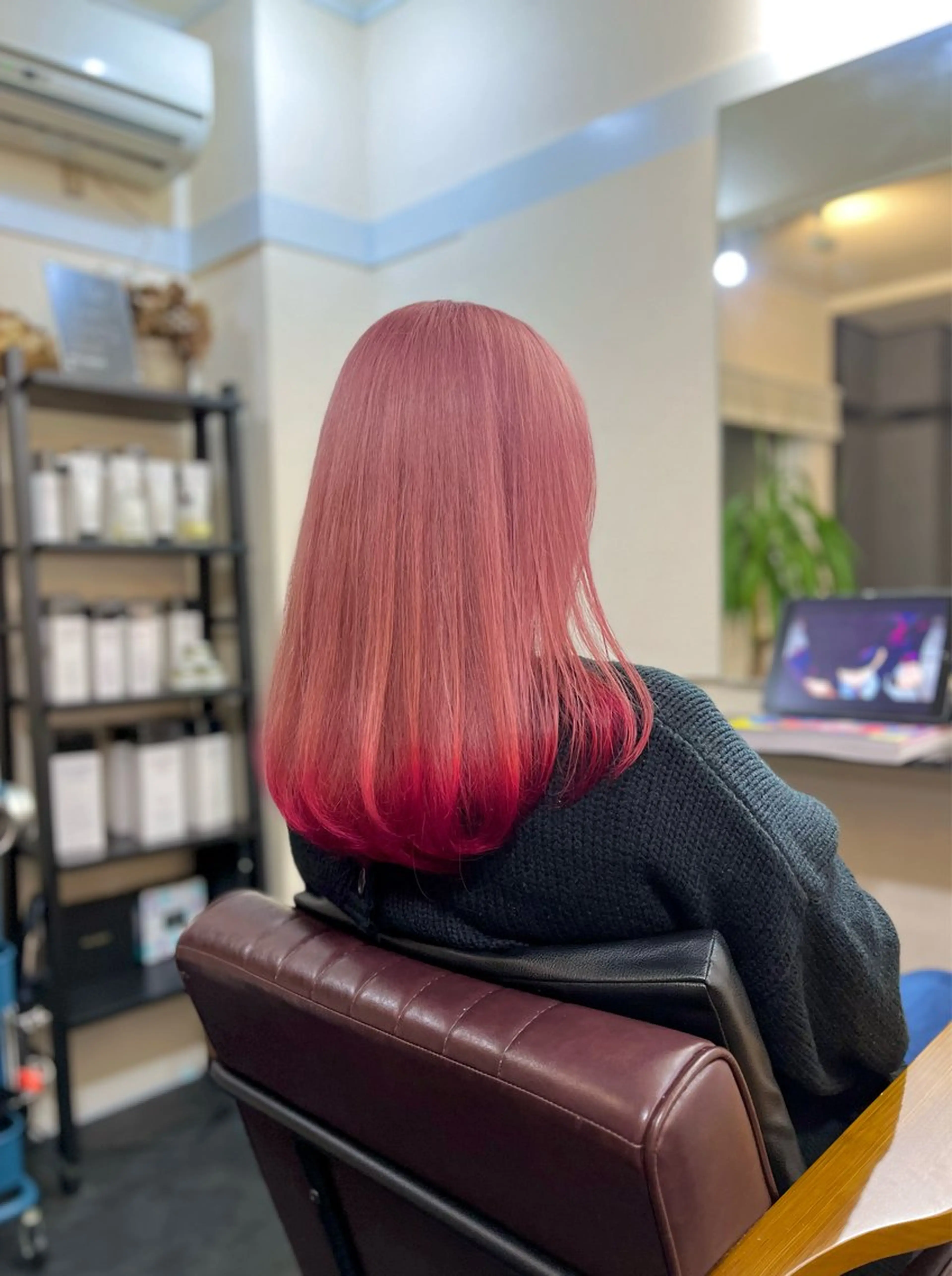 セミロング カラー ブリーチ ピンクカラー ヘアカラー トリートメント wavi hair所属・後藤 ユウキ/髪質改善🫧のヘアスタイル