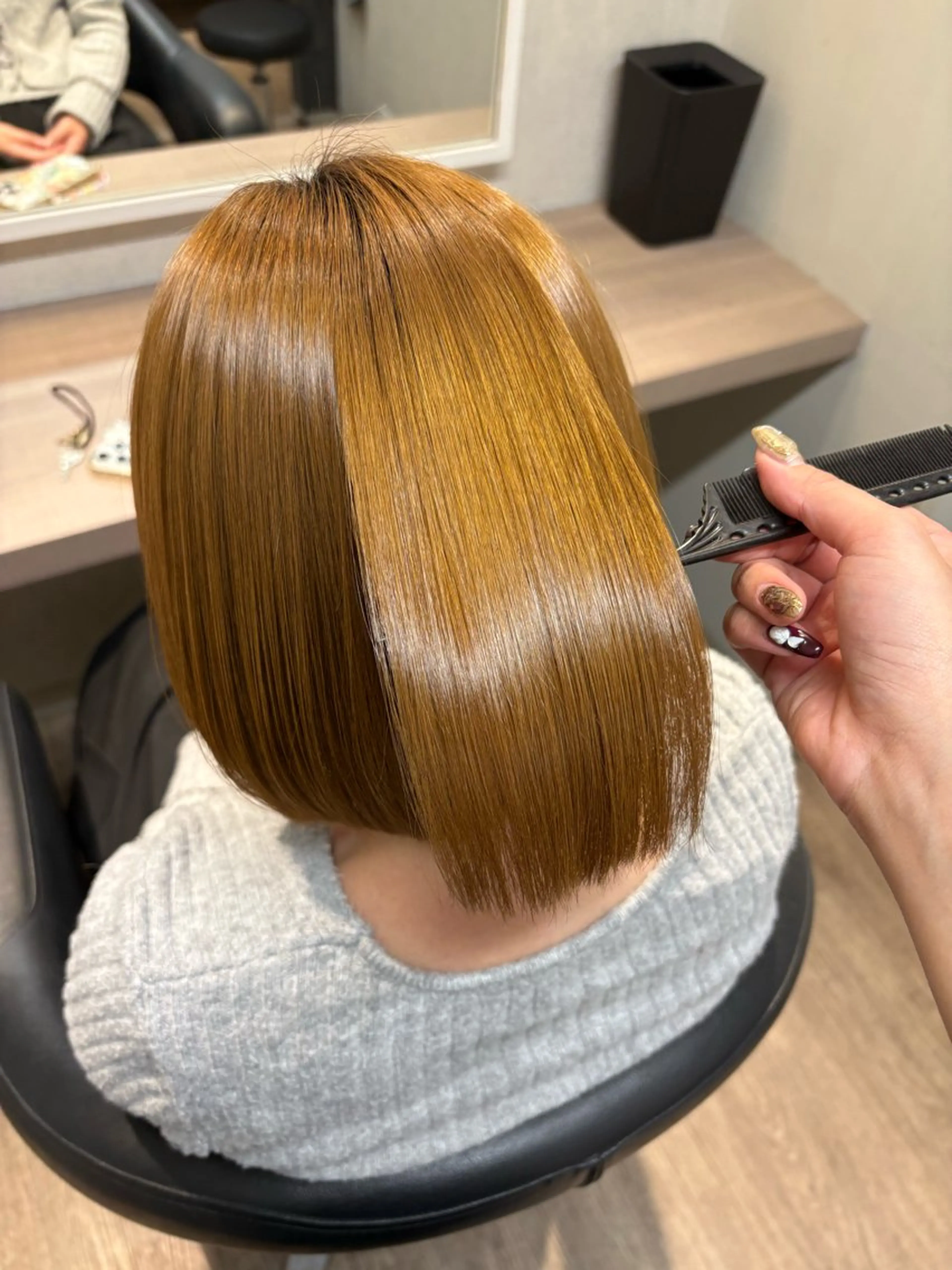 ショート 縮毛矯正 縮毛矯正 トリートメント Hirona 縮毛矯正/髪質改善のヘアスタイル