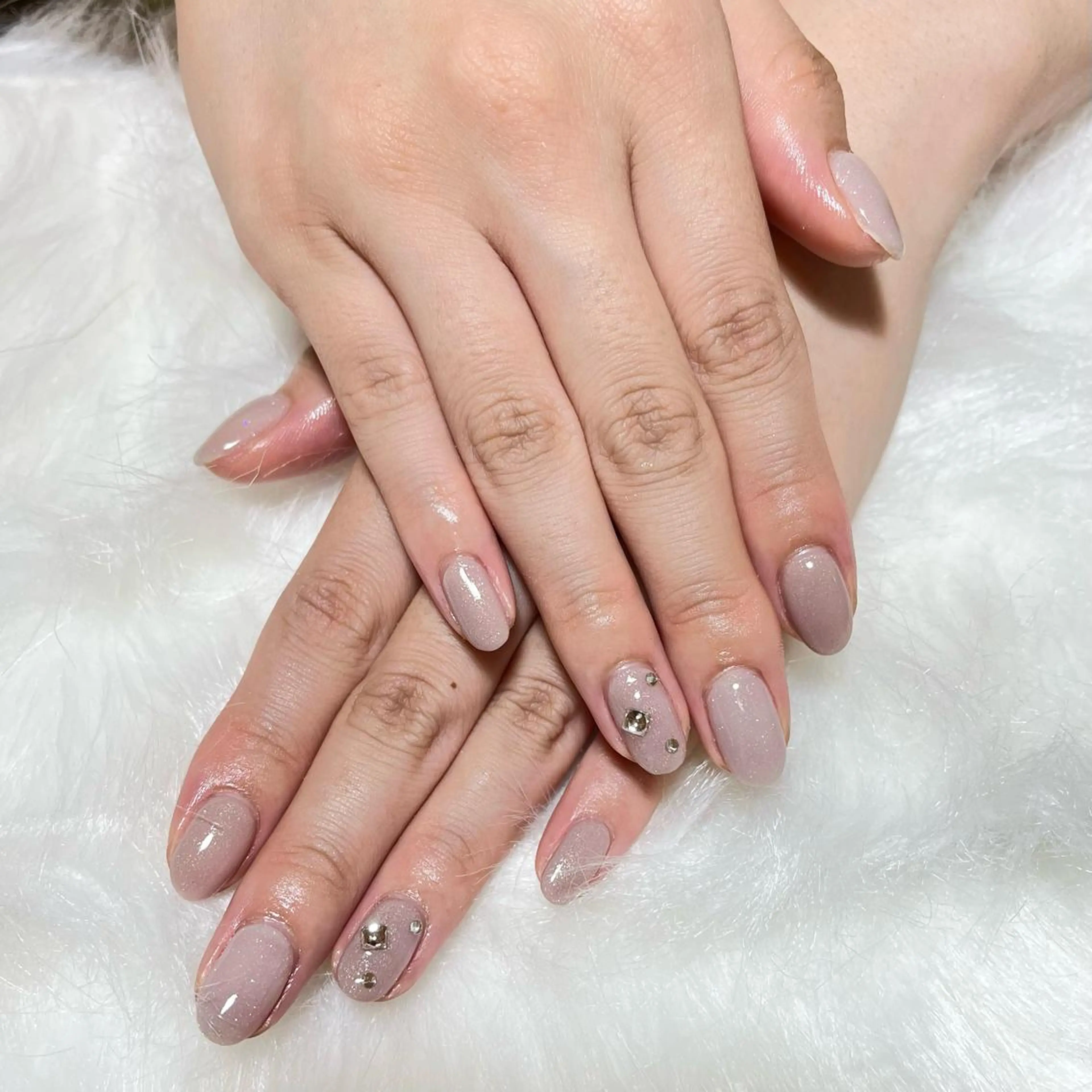 ネイル アートネイル シンプルネイル 堤 花のネイルデザイン