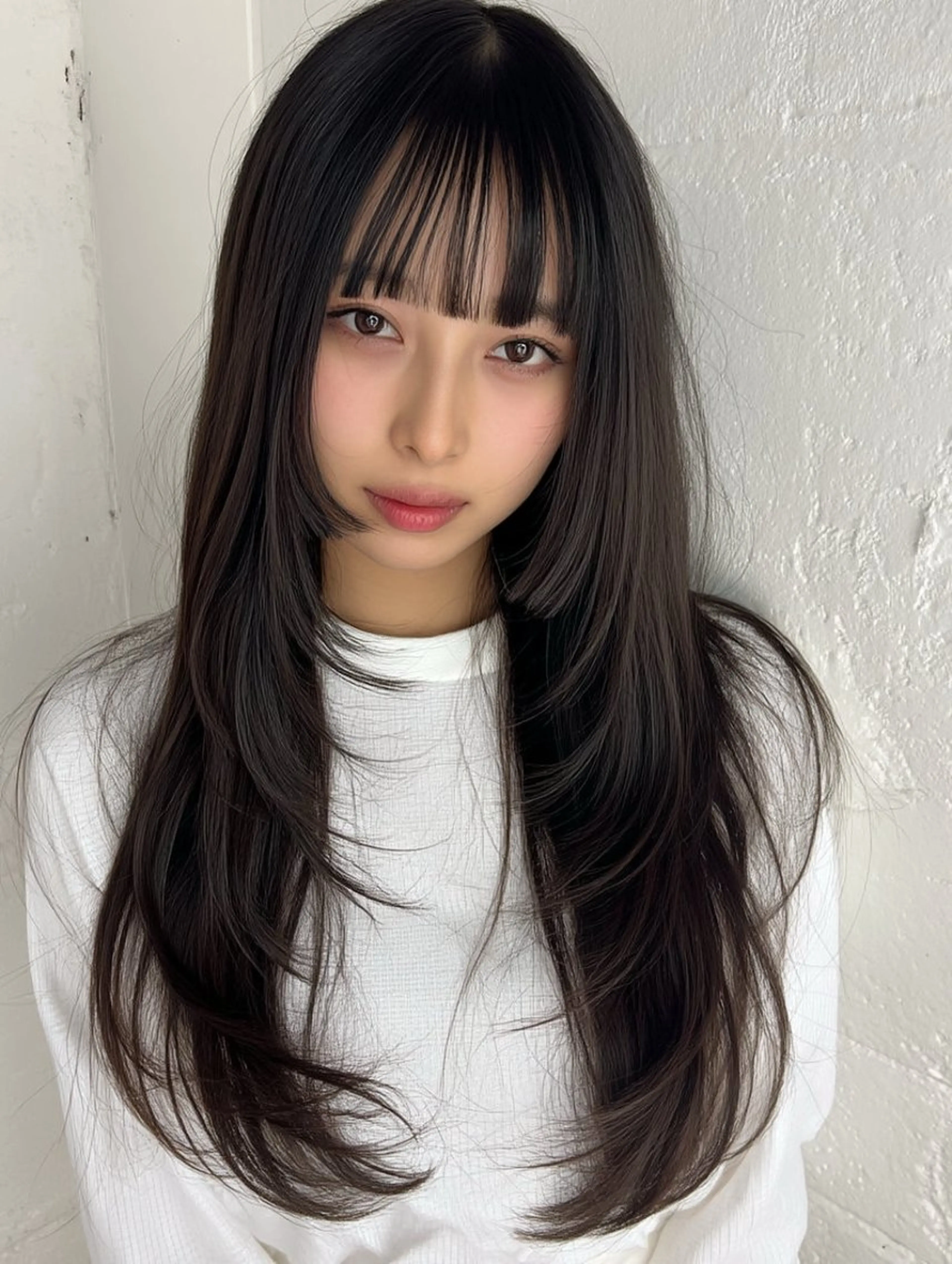 ロング 深澤 帆乃のヘアスタイル