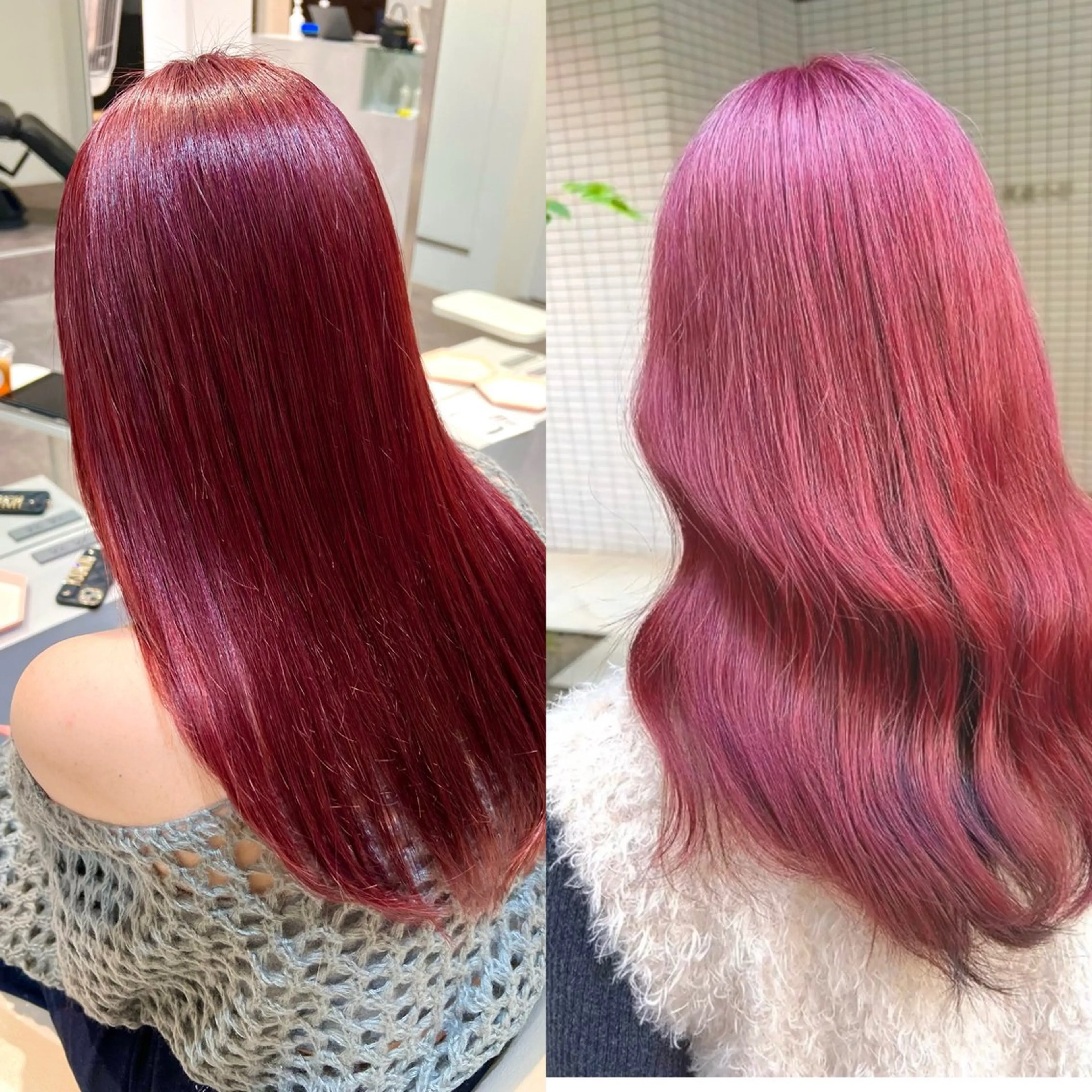 ミディアム カラー ピンクカラー 💎透明感カラー特化 💎TAISEIのヘアスタイル