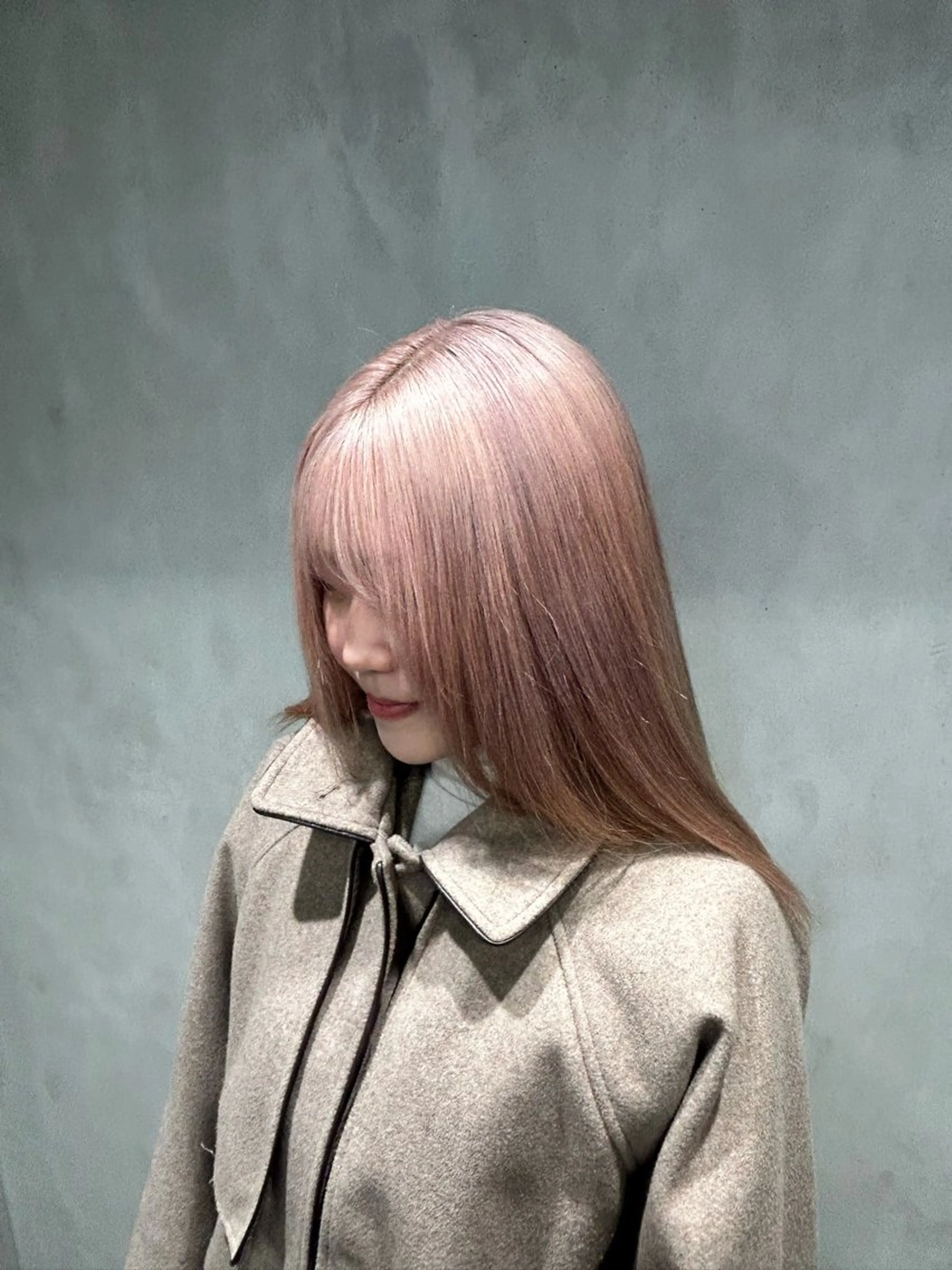 カラー ベージュカラー ブロンド ダブルカラー ハイトーンカラー ピンクカラー anju/大阪/ ハイトーン/心斎橋のヘアスタイル