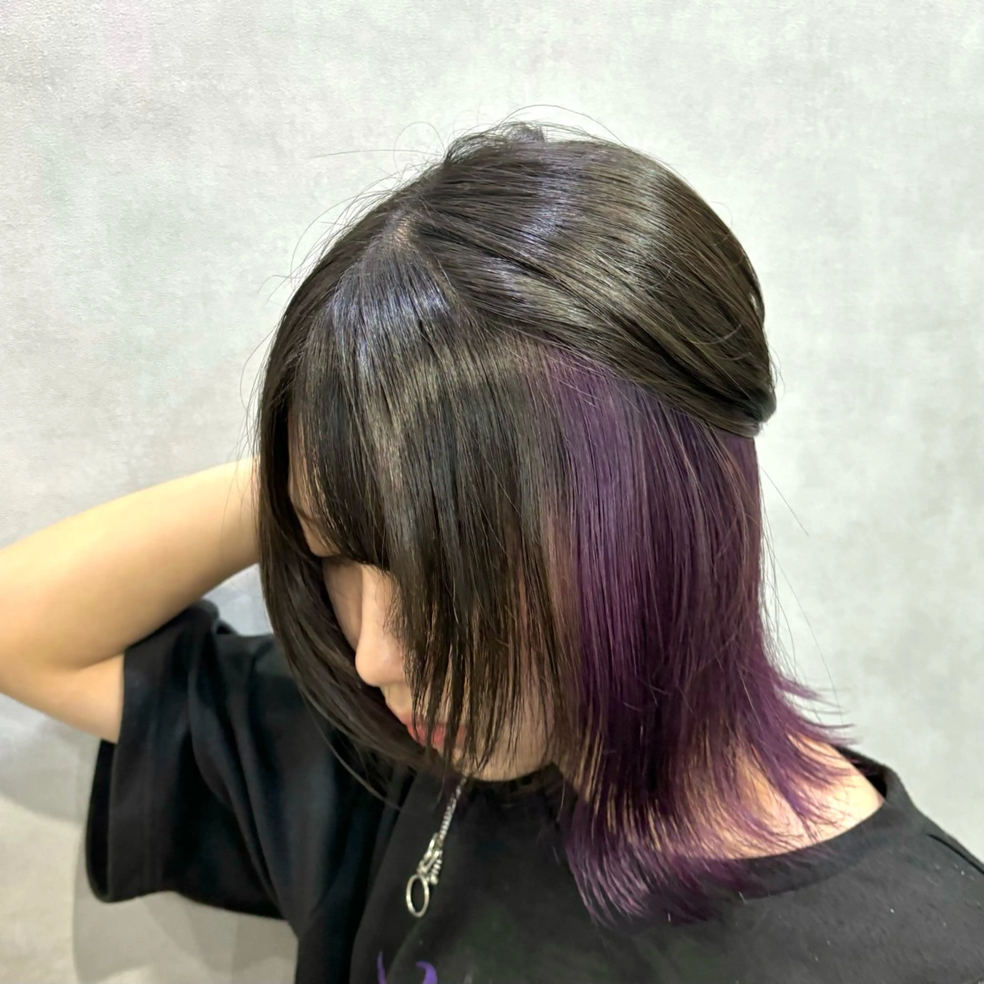 ミディアム カラー インナーカラー ヘアカラー 似合わせカット🌼 やまかわ まなみ🌼のヘアスタイル