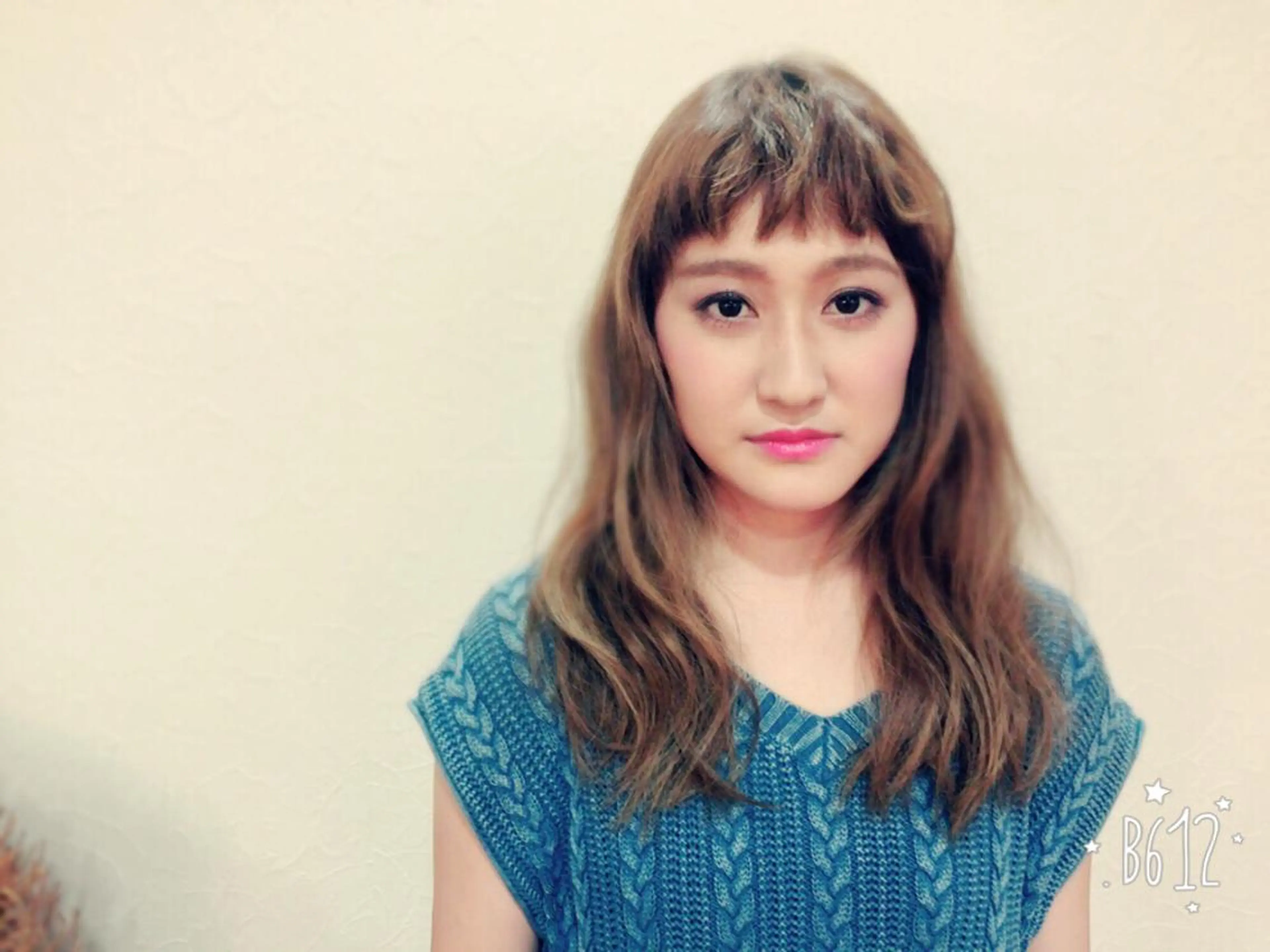 セミロング カラー パーマ 外国人風カラー 奥野 紗弓のヘアスタイル