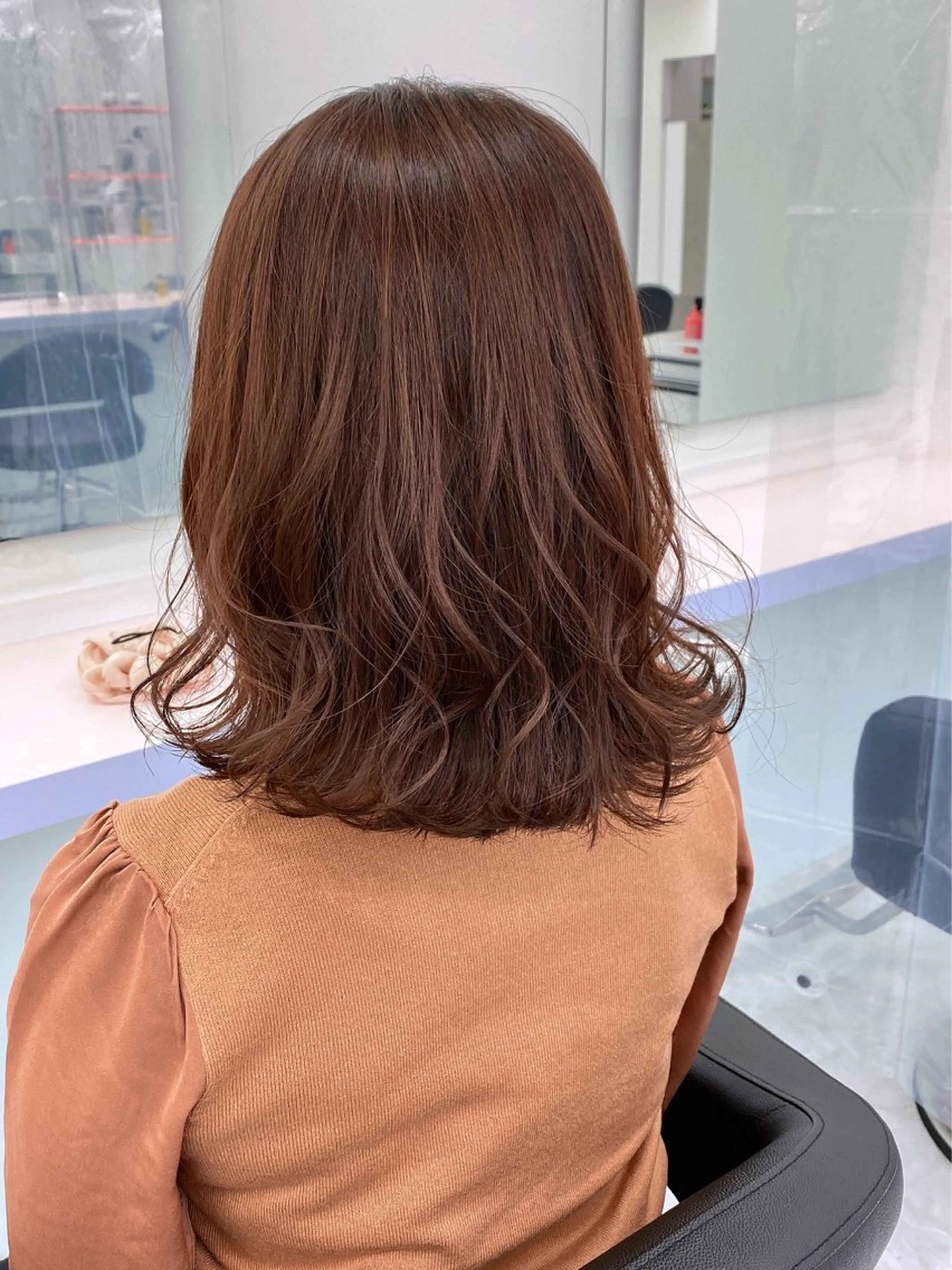ミディアム カラー パーマ ヘアアレンジ メンズ 🤍透明感カラー🤍 似合わせ🤍AINEのヘアスタイル